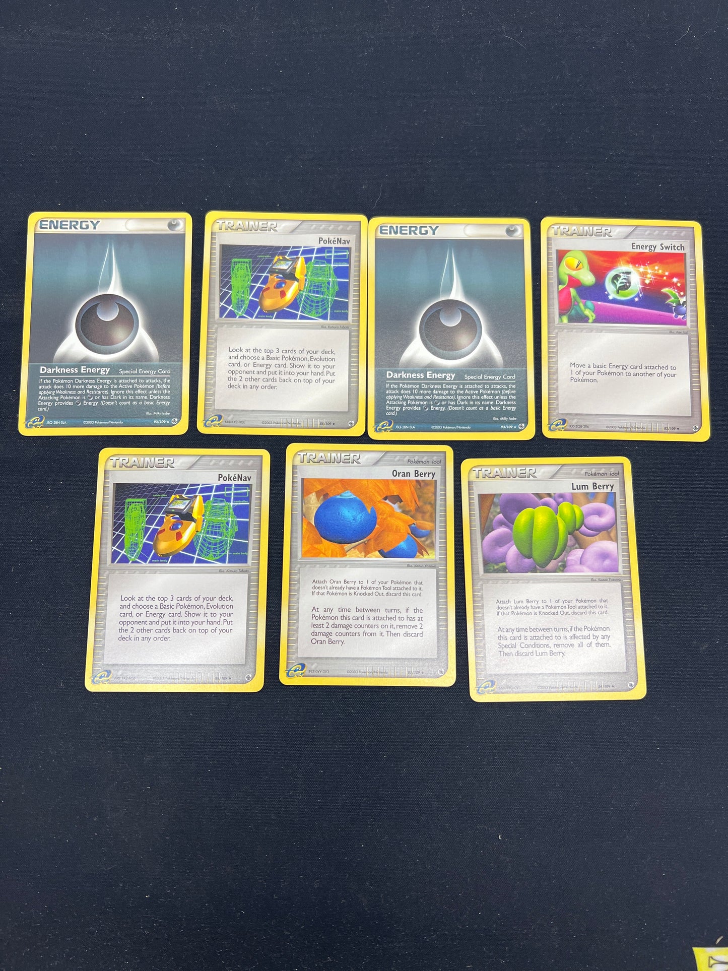 Auction Lot 281: Pokemon Cards Assorted Lot of 7 Mid Era Trainers & Energy Cards Conditions Vary