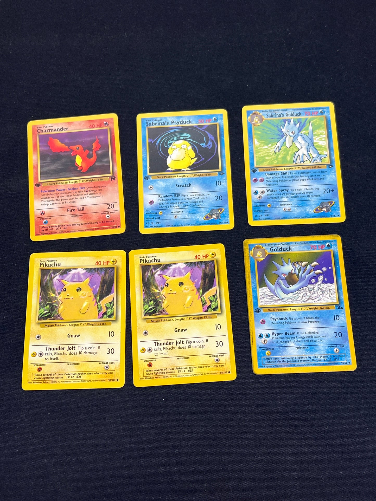Auction Lot 54: Pokemon Cards Assorted Vintage 1st Edition Gym Challenge Fossil Team Rocket Lot Conditions