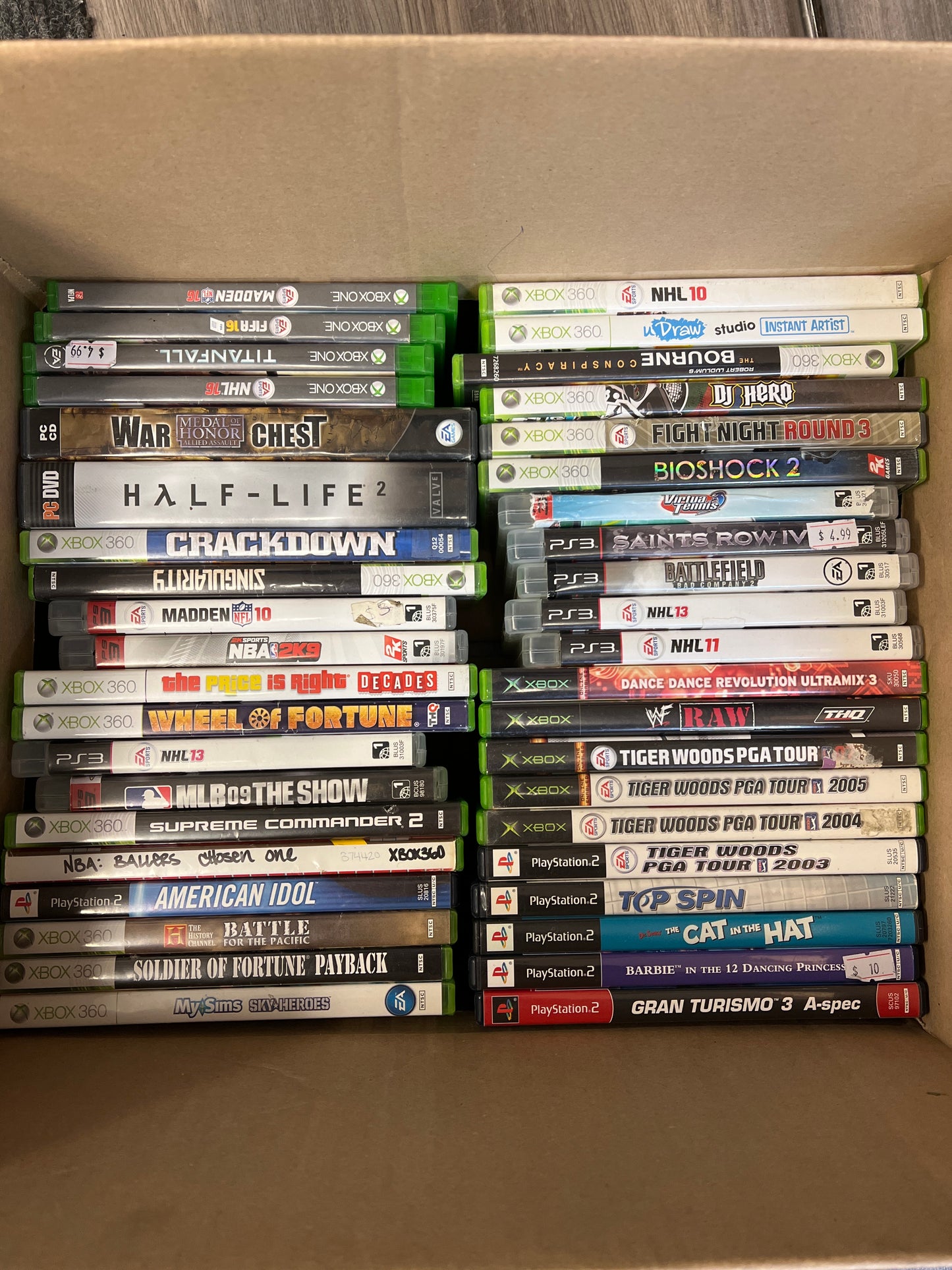 Auction Lot 20: Box of 41 Assorted Games PS3 PS4 Xbox Wii PC