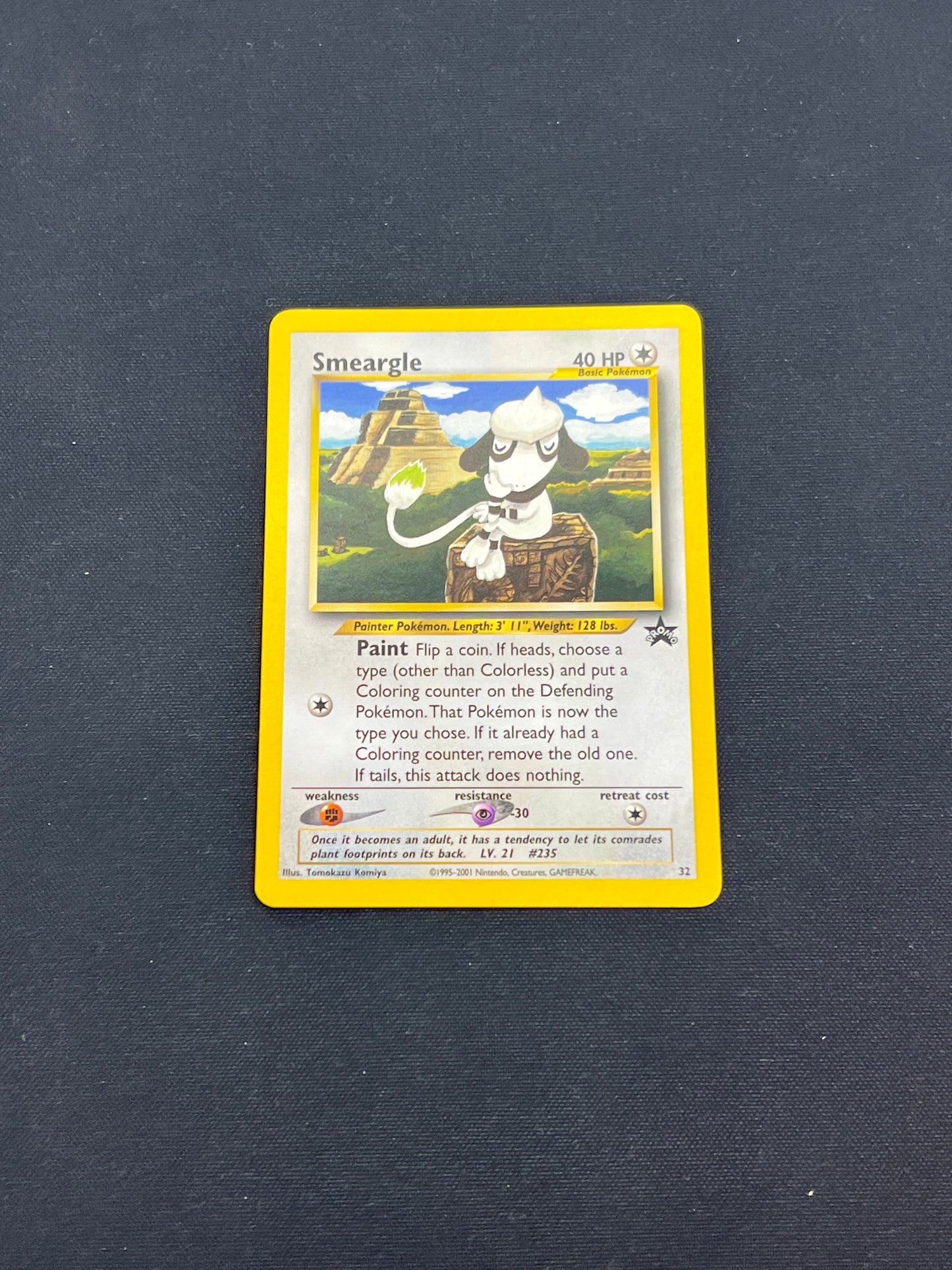 Auction Lot 251: Pokemon Cards Smeargle WOTC Black Star Promo Condition Vary