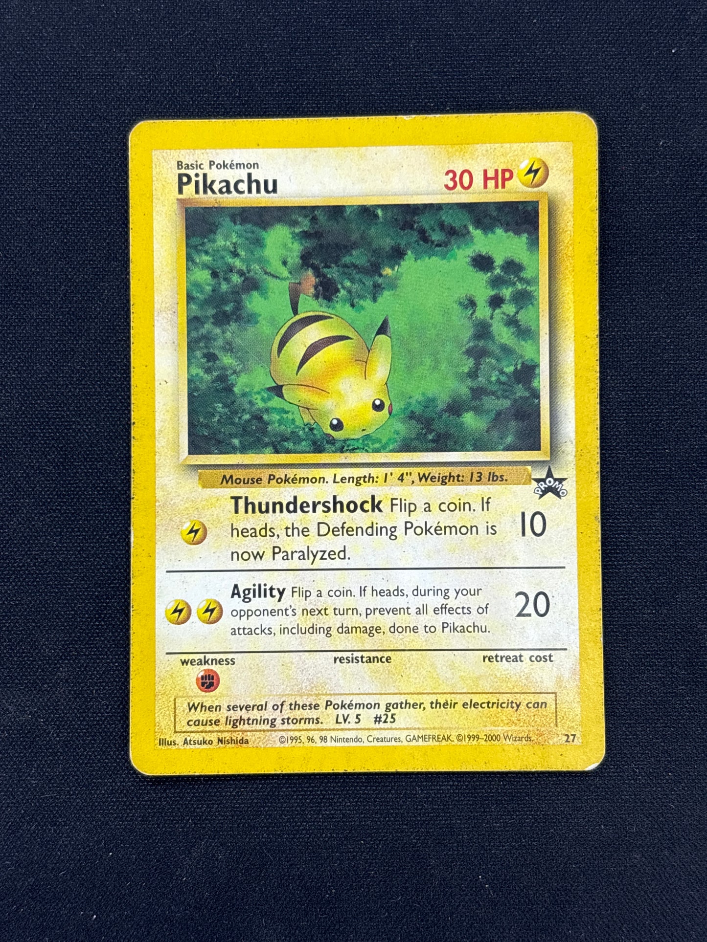 Auction Lot 13: Pikachu Black Star Promo Card Conditions Vary