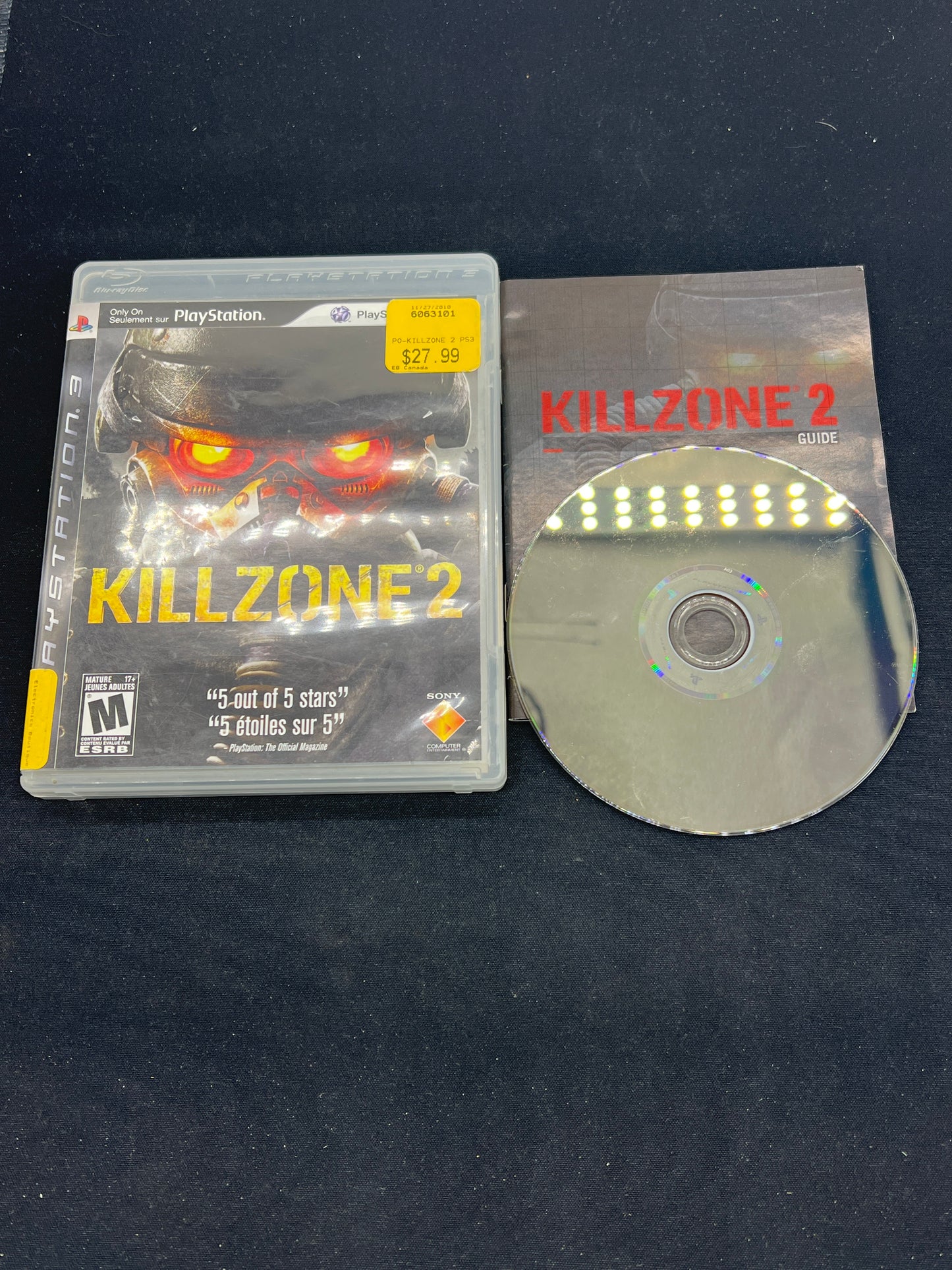 Auction Lot 67: PlayStation 3 Video Game Killzone 2 CIB