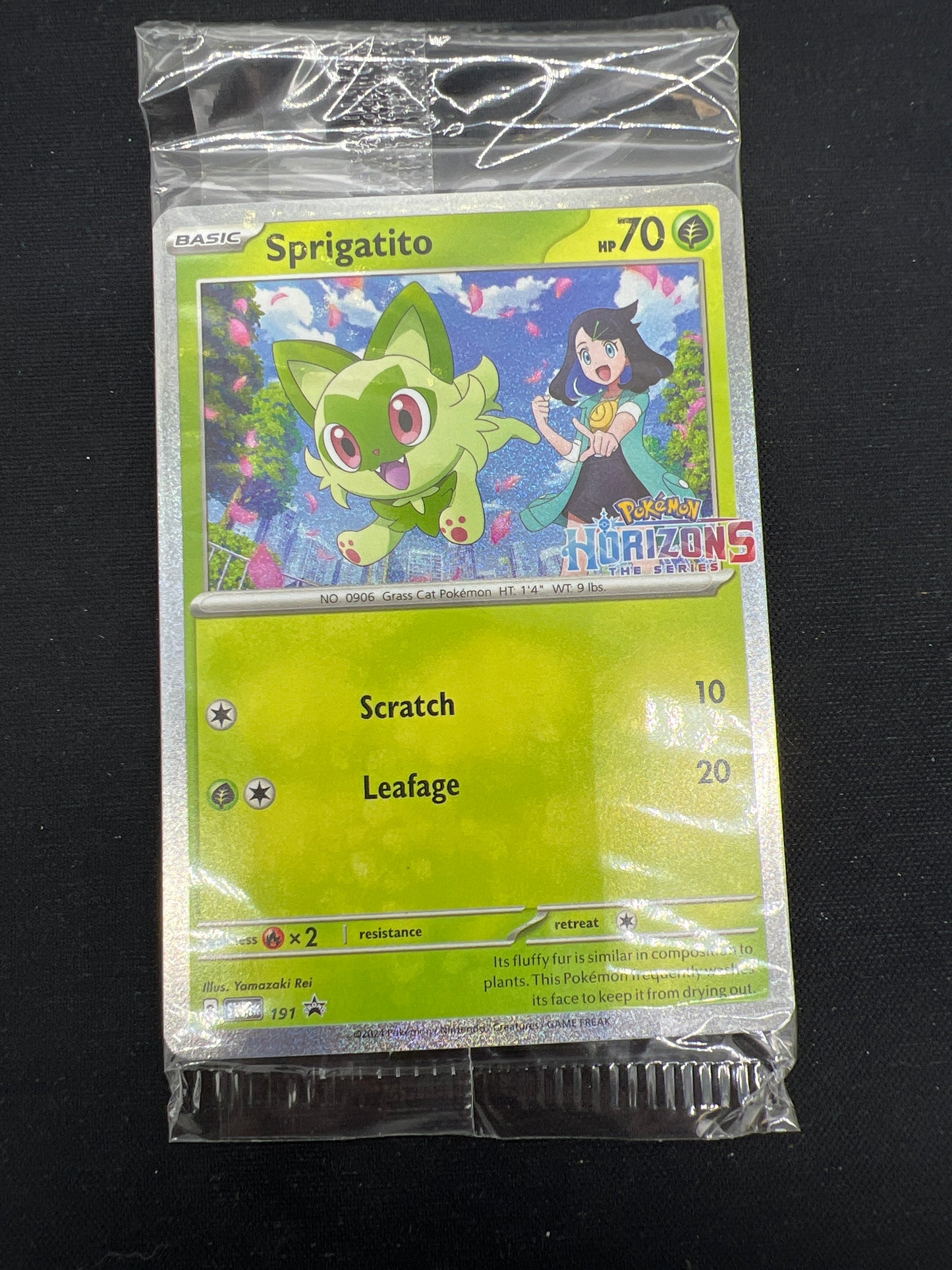 Auction Lot 88: Pokemon Cards Sprigatito Horizons The Series Stamped Promo Sealed