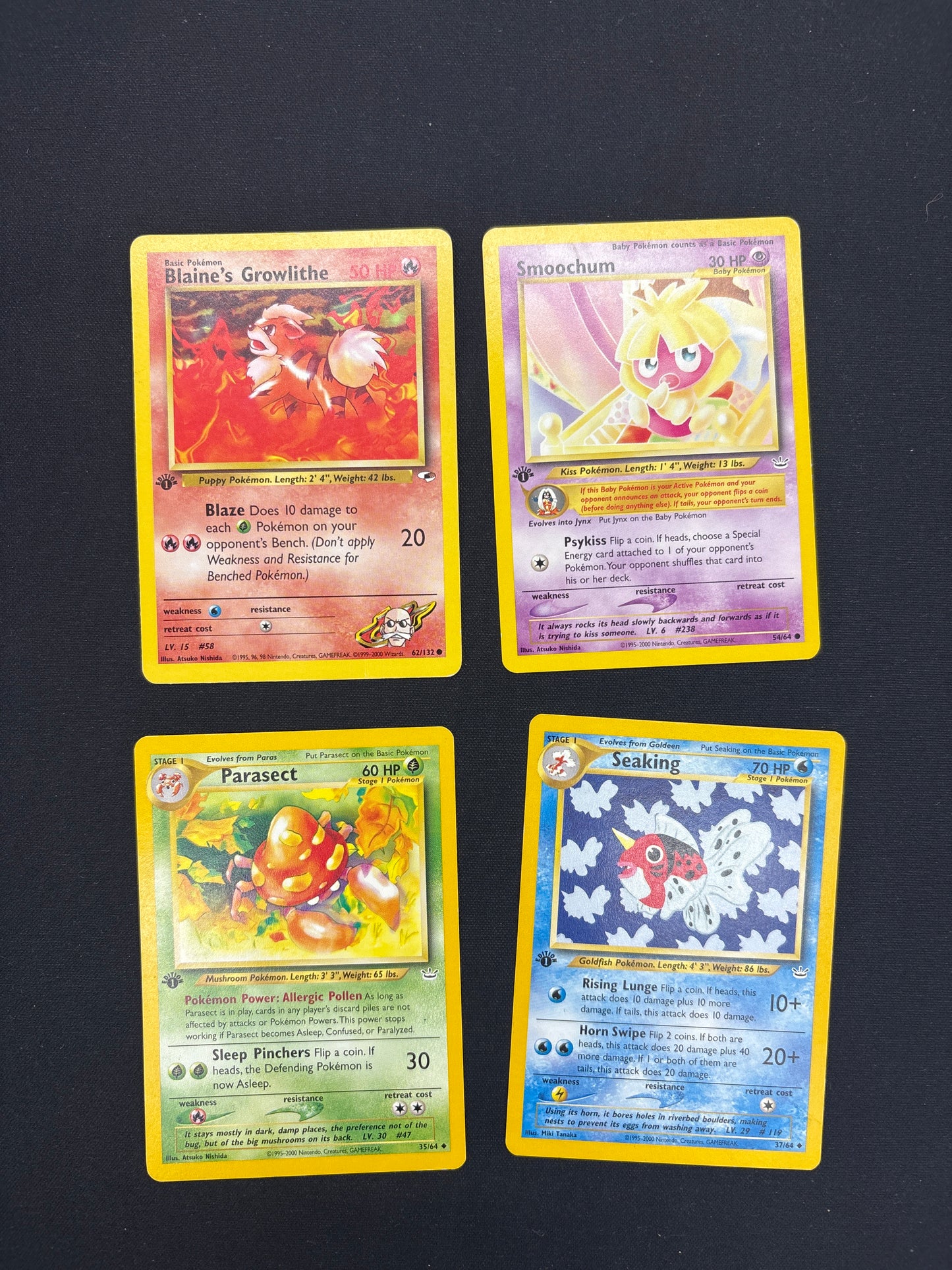Auction Lot 24: Pokemon 1st Edition Neo WOTC Era Card Lot 2 Conditions Vary