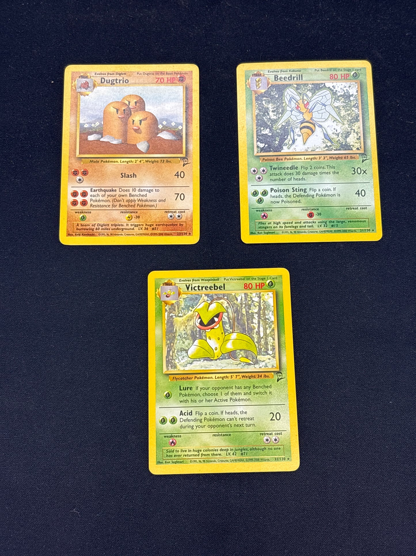 Auction Lot 13: Non Holo Rare Pokemon WOTC Base Set 2 Card Lot Conditions Vary