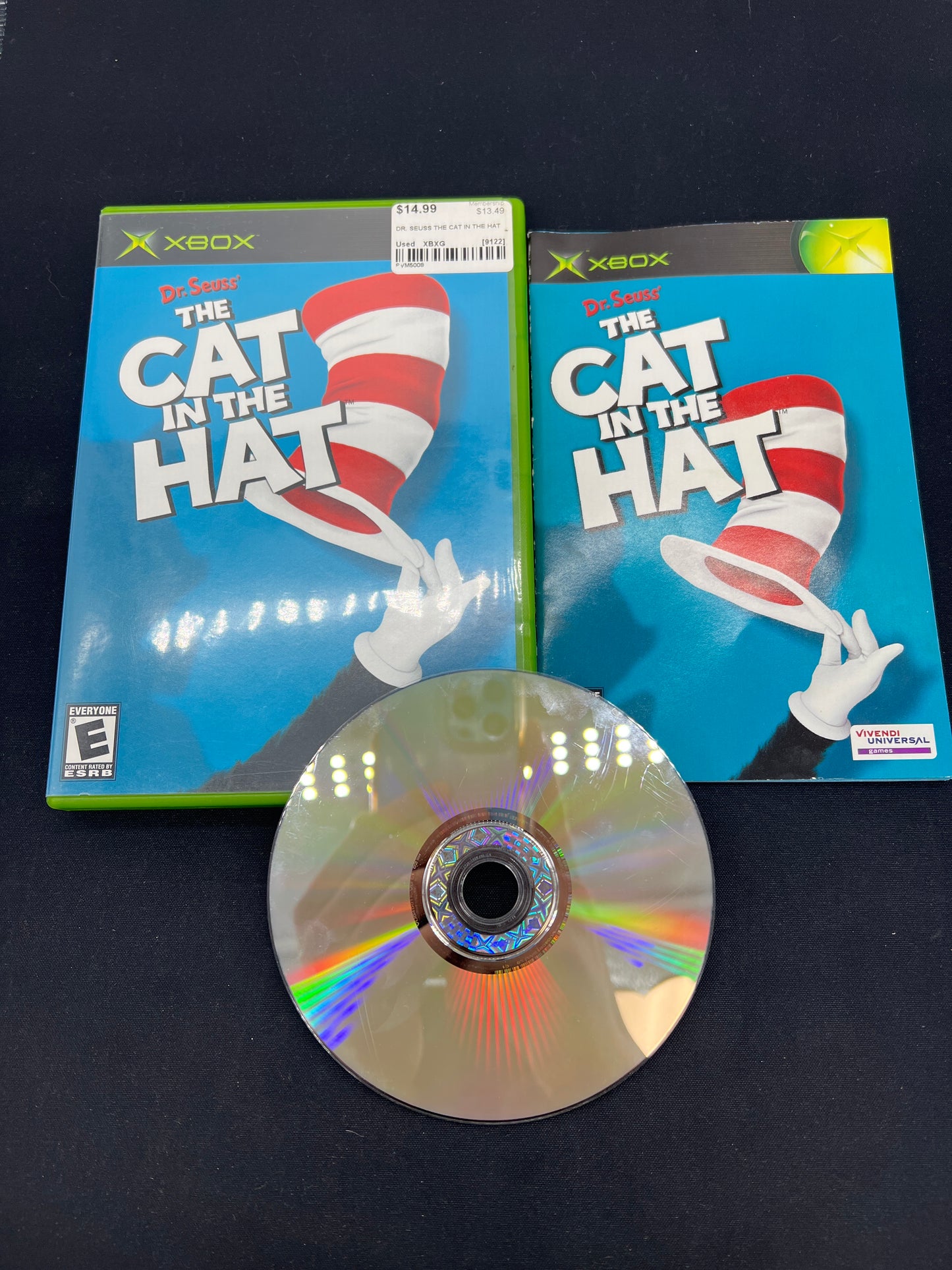 Auction Lot 122: XBox Video Game The Cat in The Hat CIB