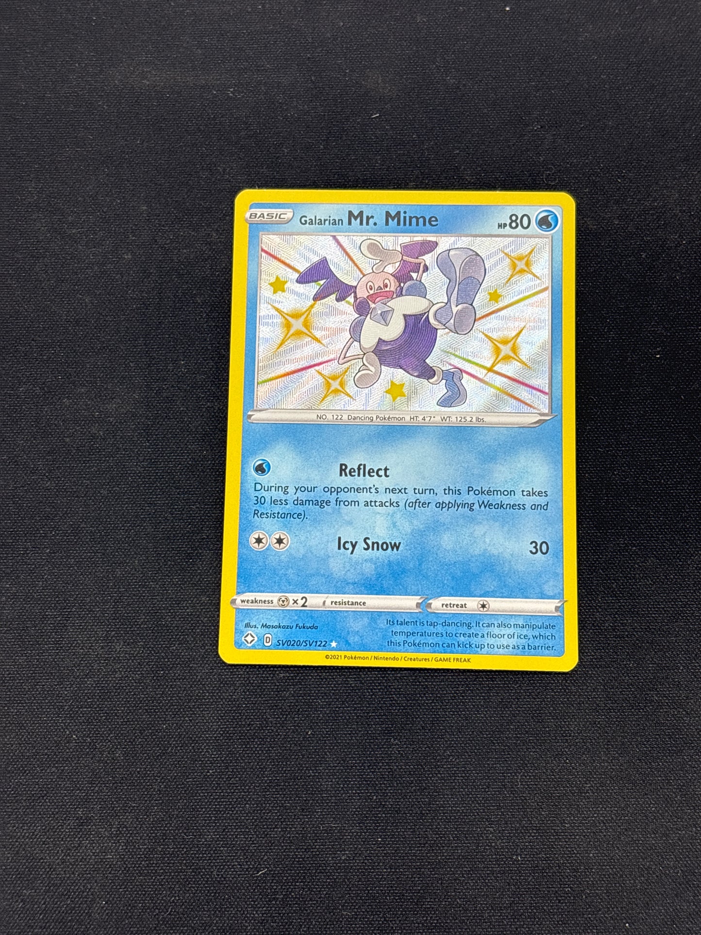Auction Lot 228: Galarian Mr. Mime Baby Shiny Card Conditions Vary