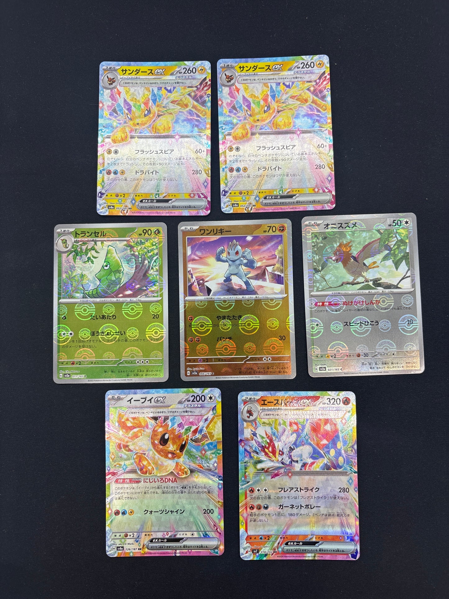 Auction Lot 215: Pokemon Japanese EX and Pokeball Card Lot Conditions Vary