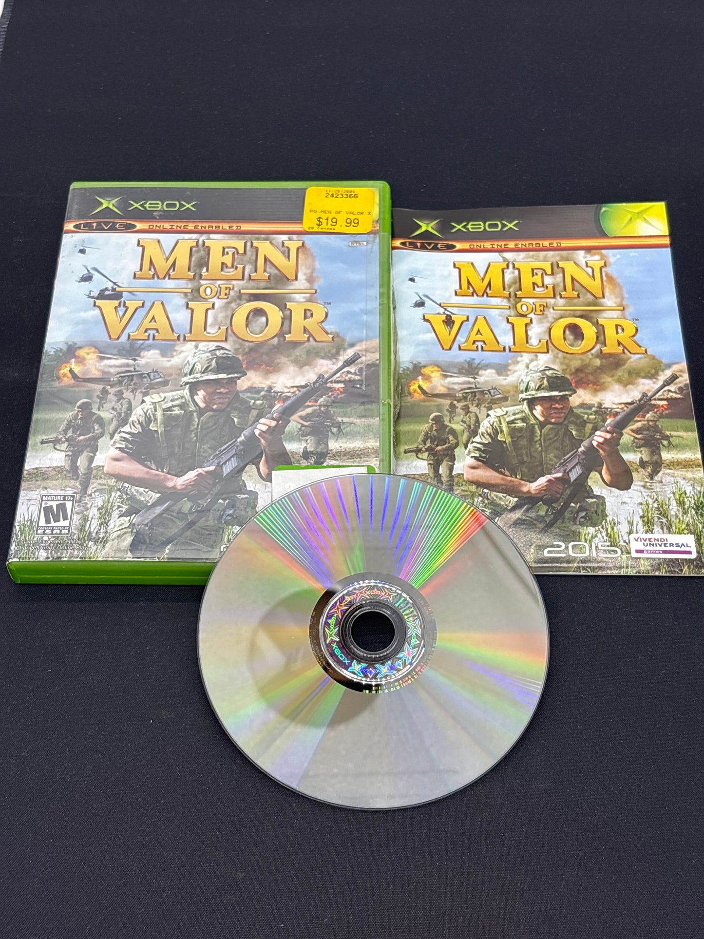 Auction Lot 113: XBOX Video Game Men of Valor CIB