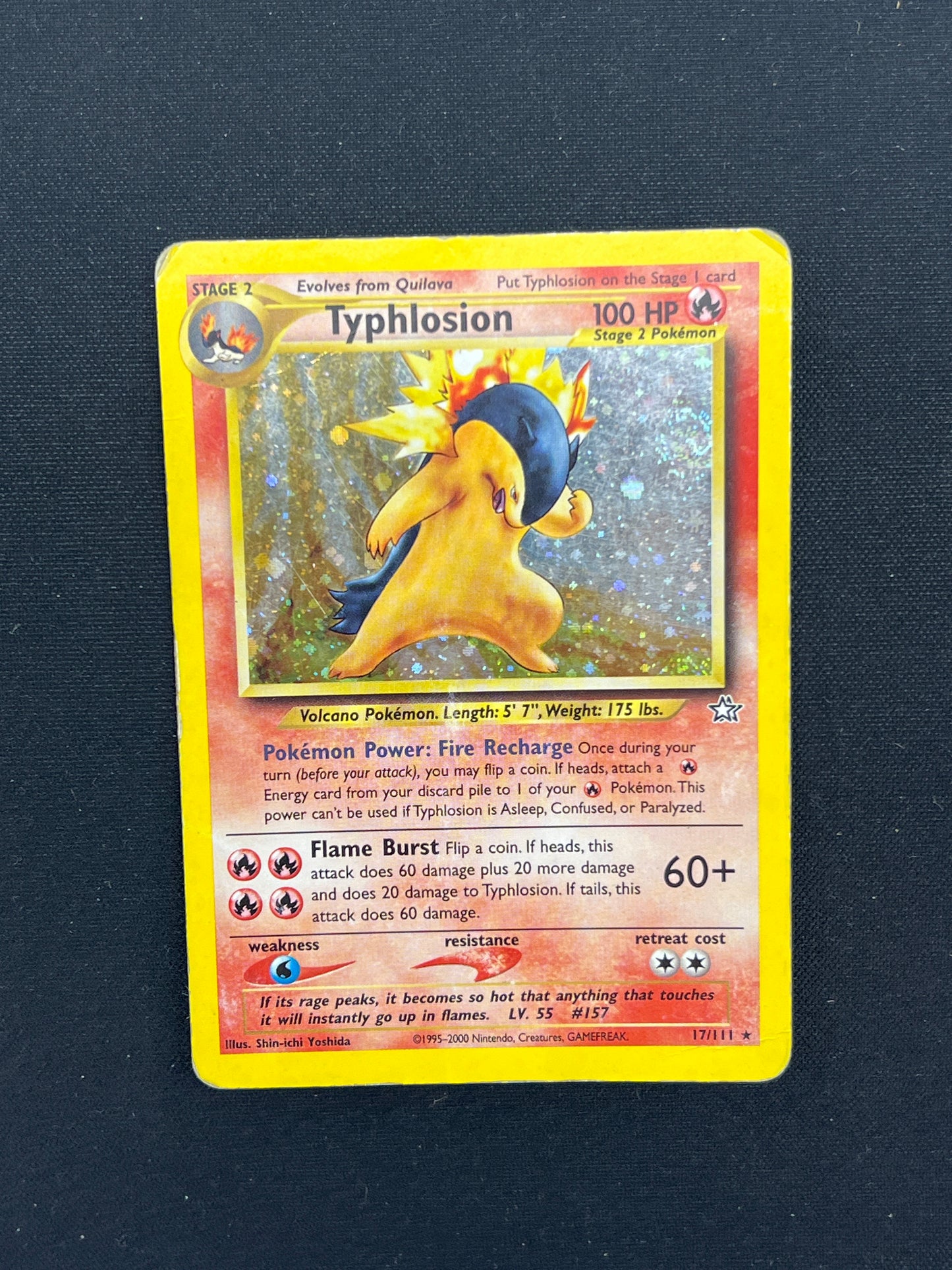 Auction Lot 272: Pokemon Cards Typhlosion Holo Rare Neo Genesis Condition Vary