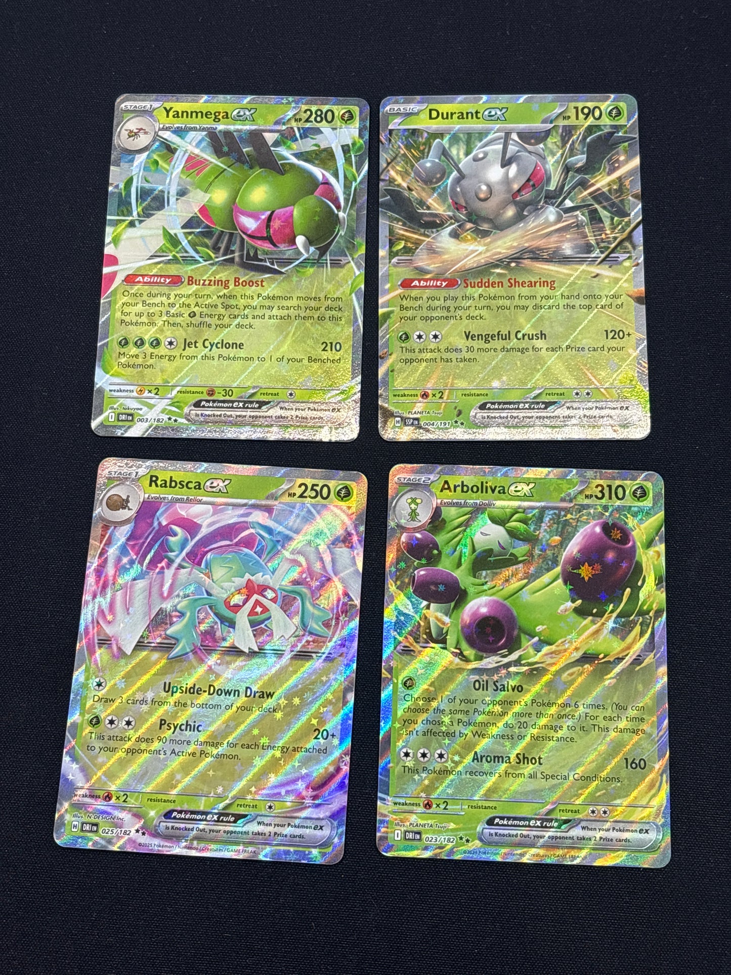 Auction Lot 292: Pokemon Cards Lot of 4 EX SV Era Double Rares Conditions Vary