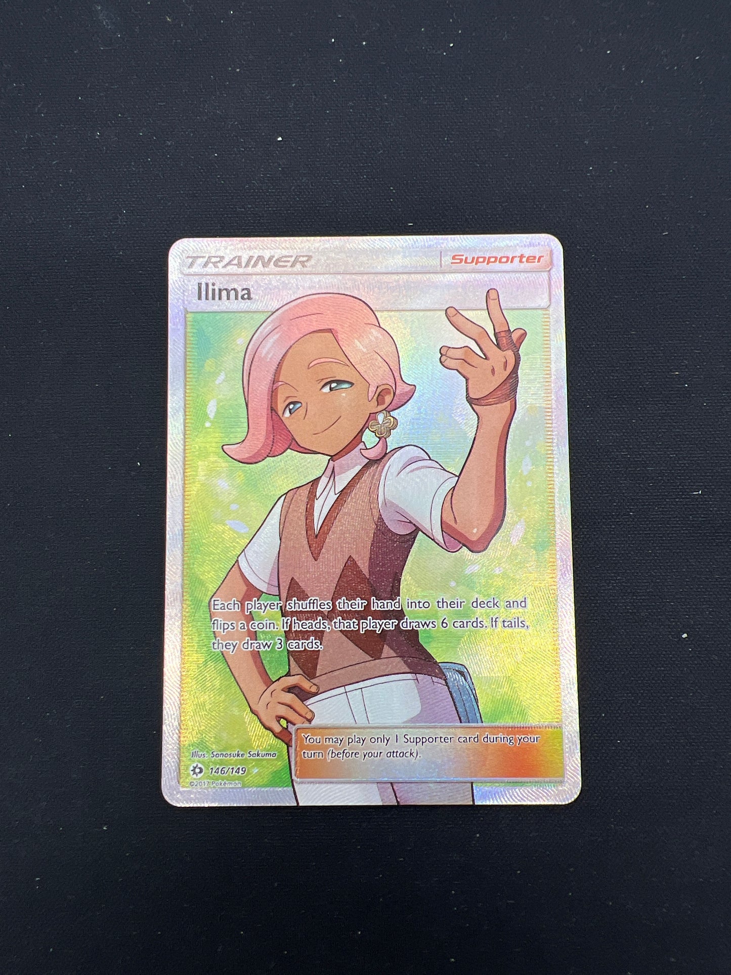 Auction Lot 171: Pokemon Cards Llima Full Art Trainer Base Set Sun & Moon Conditions Vary
