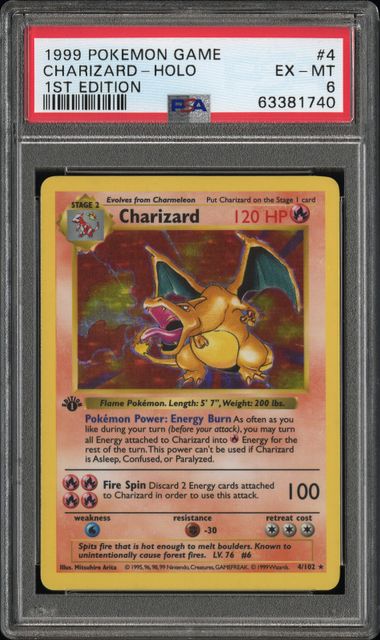Charizard 1st Edition PSA 6