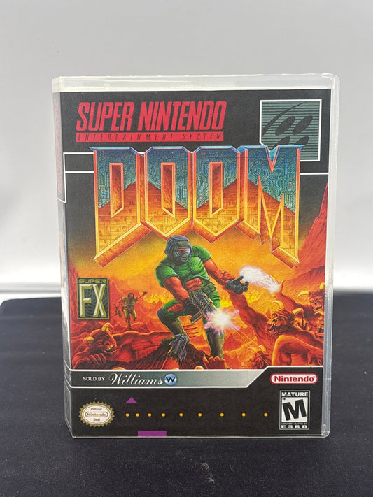 Auction Lot 104: Doom Empty Video Game Case SNES