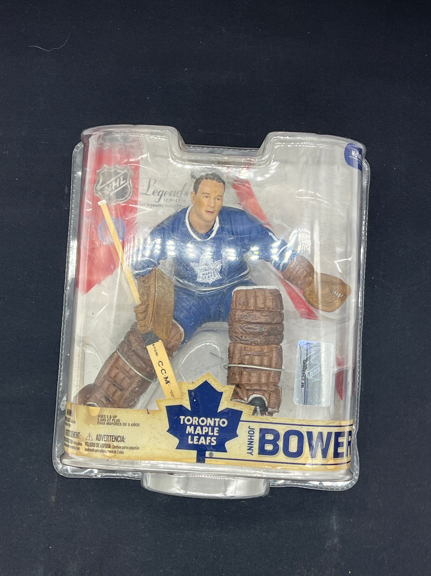 Auction Lot 13: NHL Legends Series 6 Johnny Bower Figure