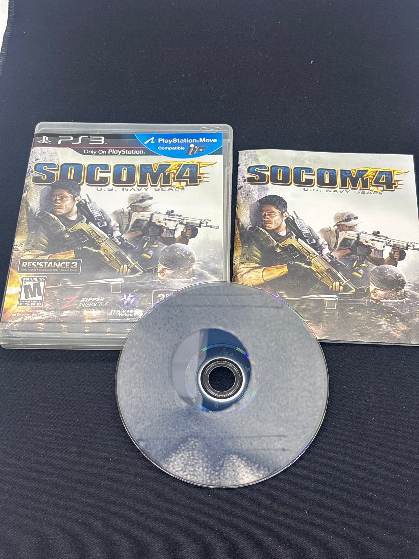 Auction Lot 74: PlayStation 3 SOCOM 4 US Navy Seals With Case & Disc