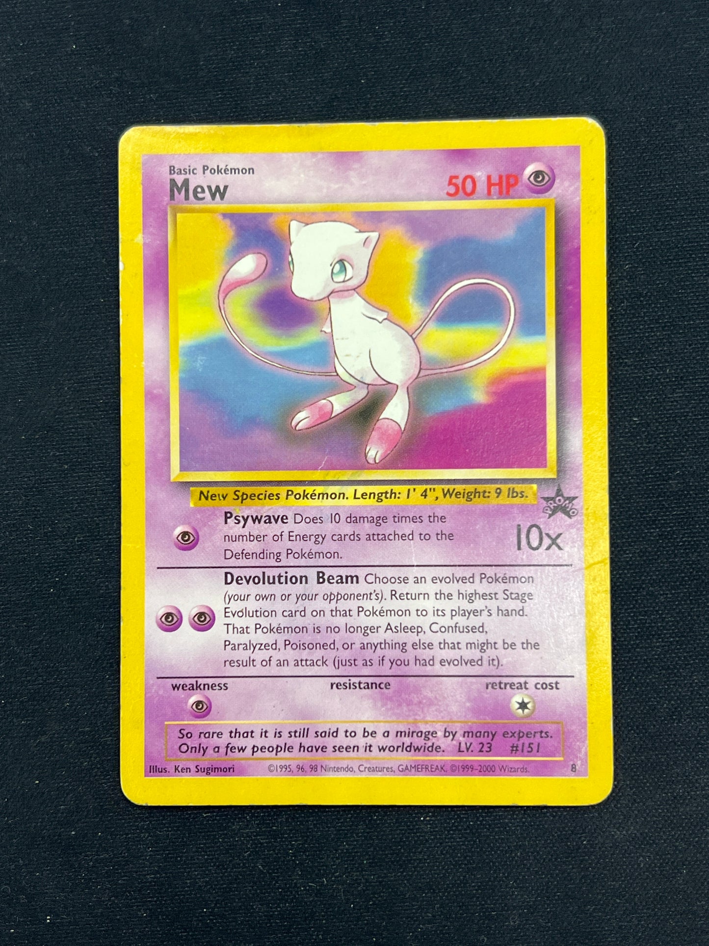 Auction Lot 82: Pokemon Cards WOTC Promo Mew Non Holo Condition Vary
