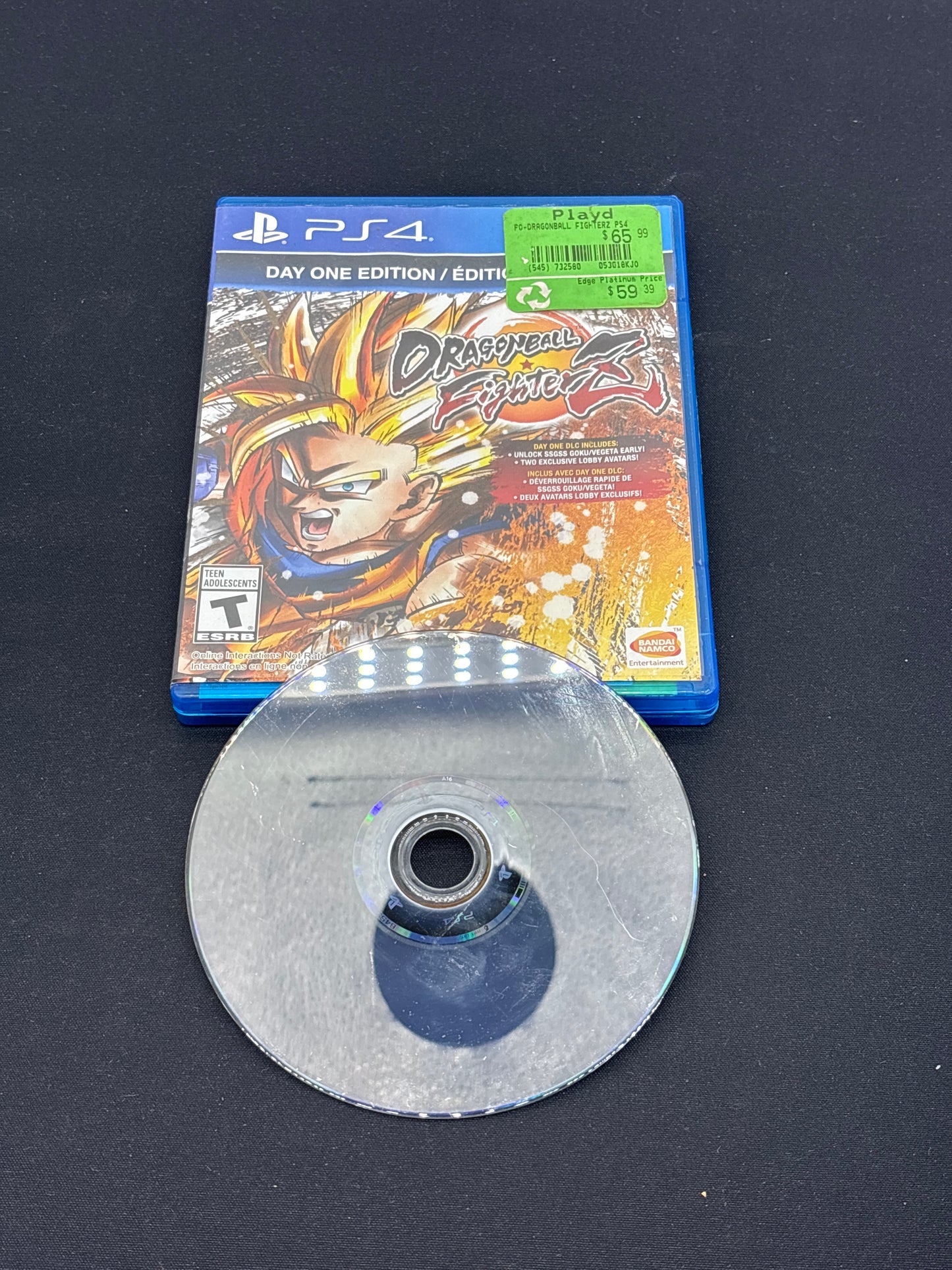 Auction Lot 16: PlayStation 4 Video Game Dragonball FighterZ