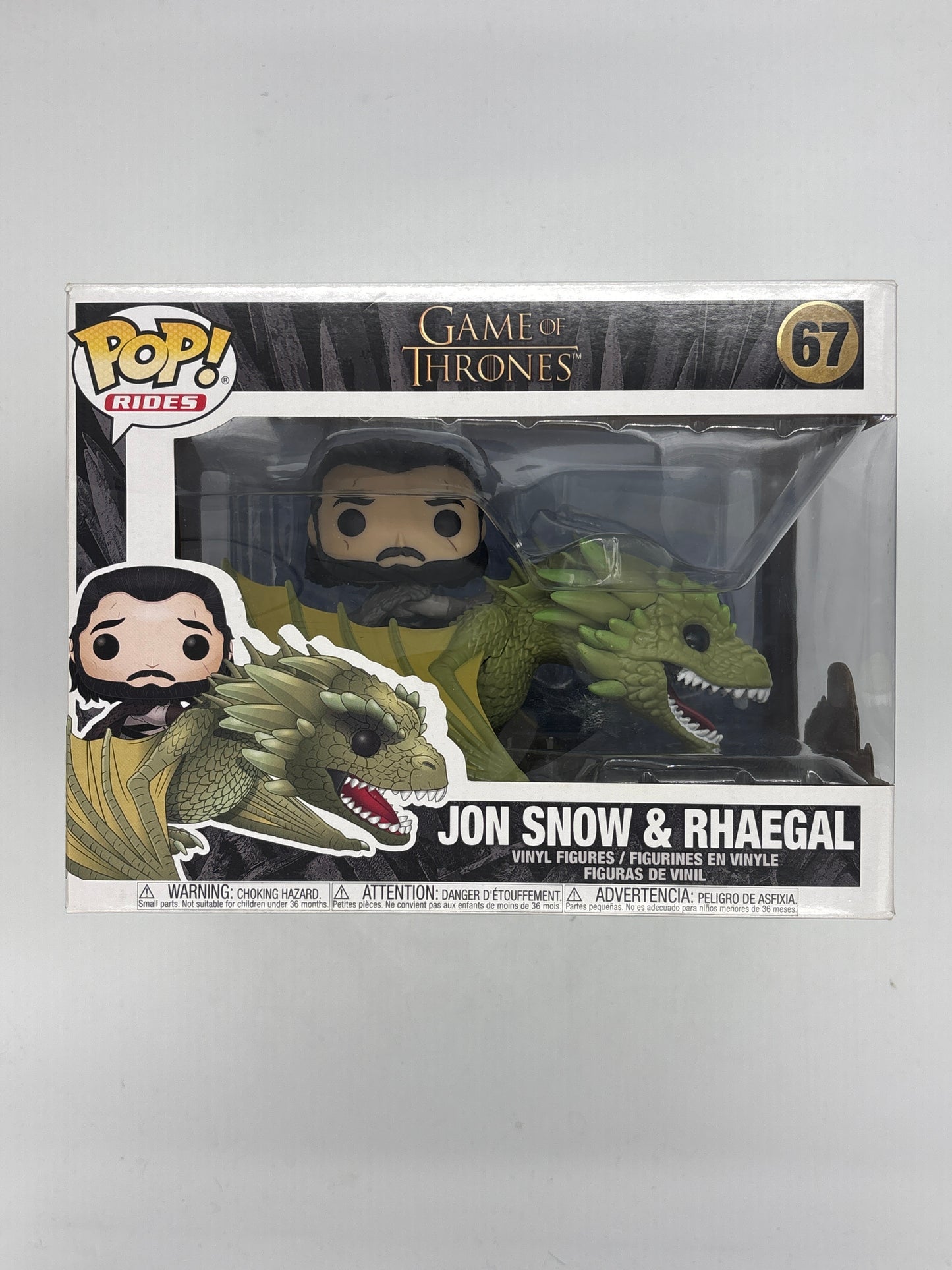 Auction Lot 39: Pop Funko Game of Thrones Jon Snow & Rhaegal 67