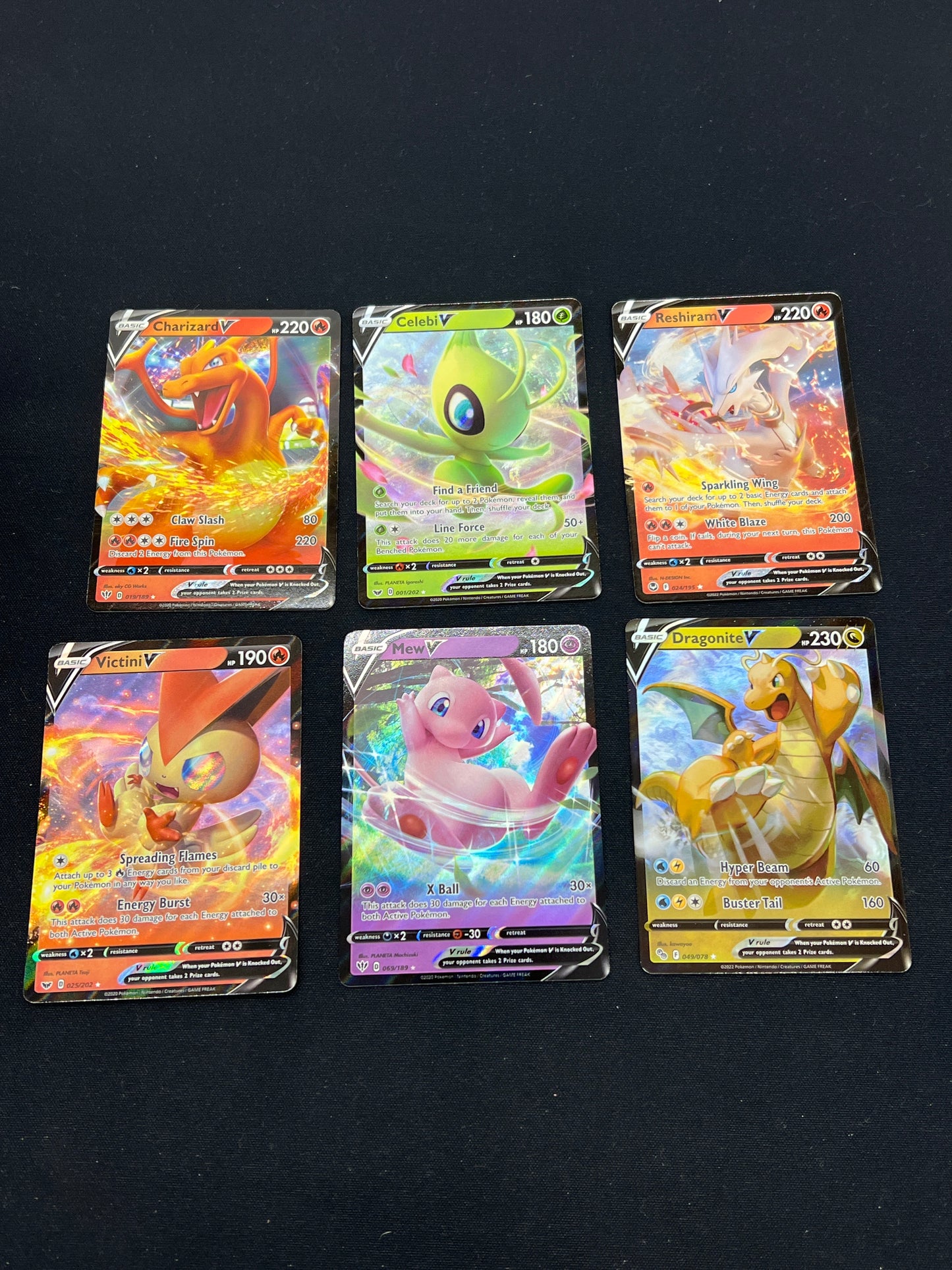Auction Lot 160: Pokemon Cards Assorted Full Art V Lot Conditions Vary