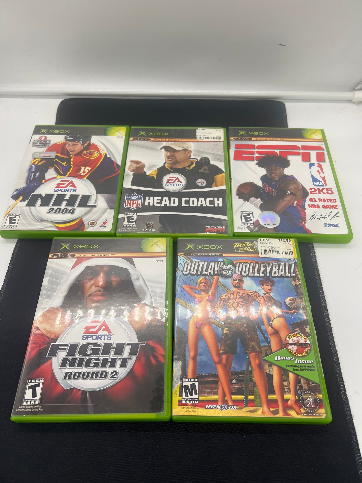 Auction Lot 85: XBOX Video Game Lot of 5 Assorted Sports Titles CIB