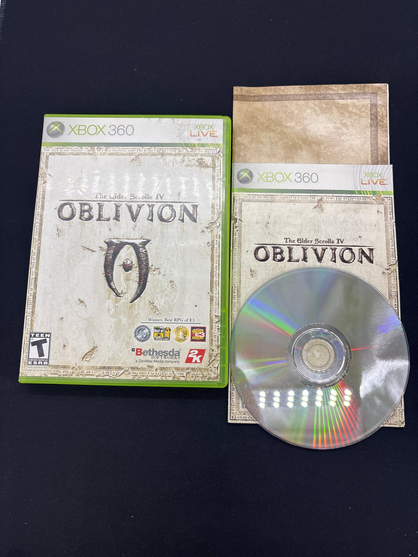 Auction Lot 126: XBOX 360 The Elder Scrolls IV Oblivion With Case & Disc