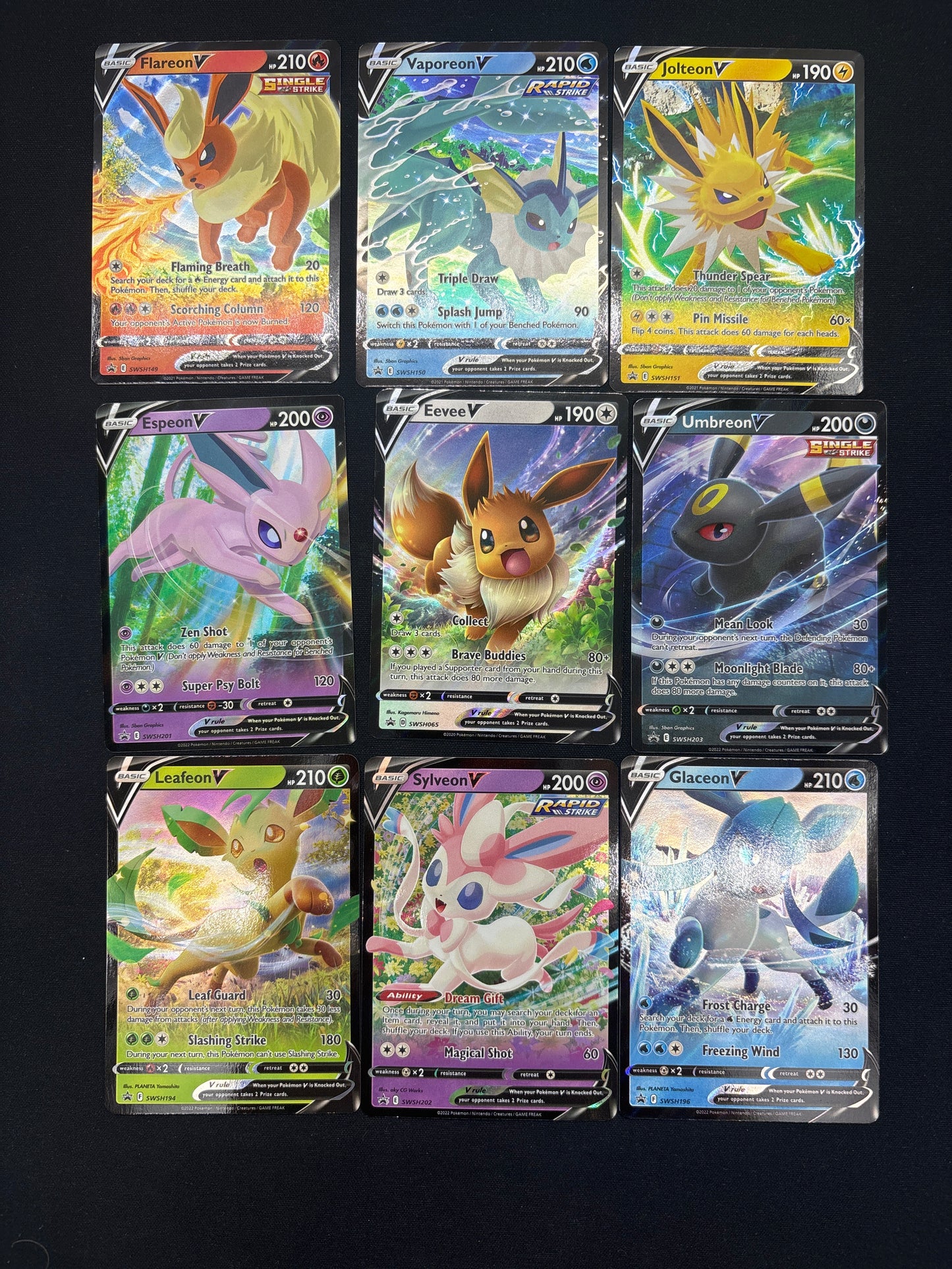 Auction Lot 5: Pokemon Gamestop Eeveelution Box Promo Card Lot Conditions Vary