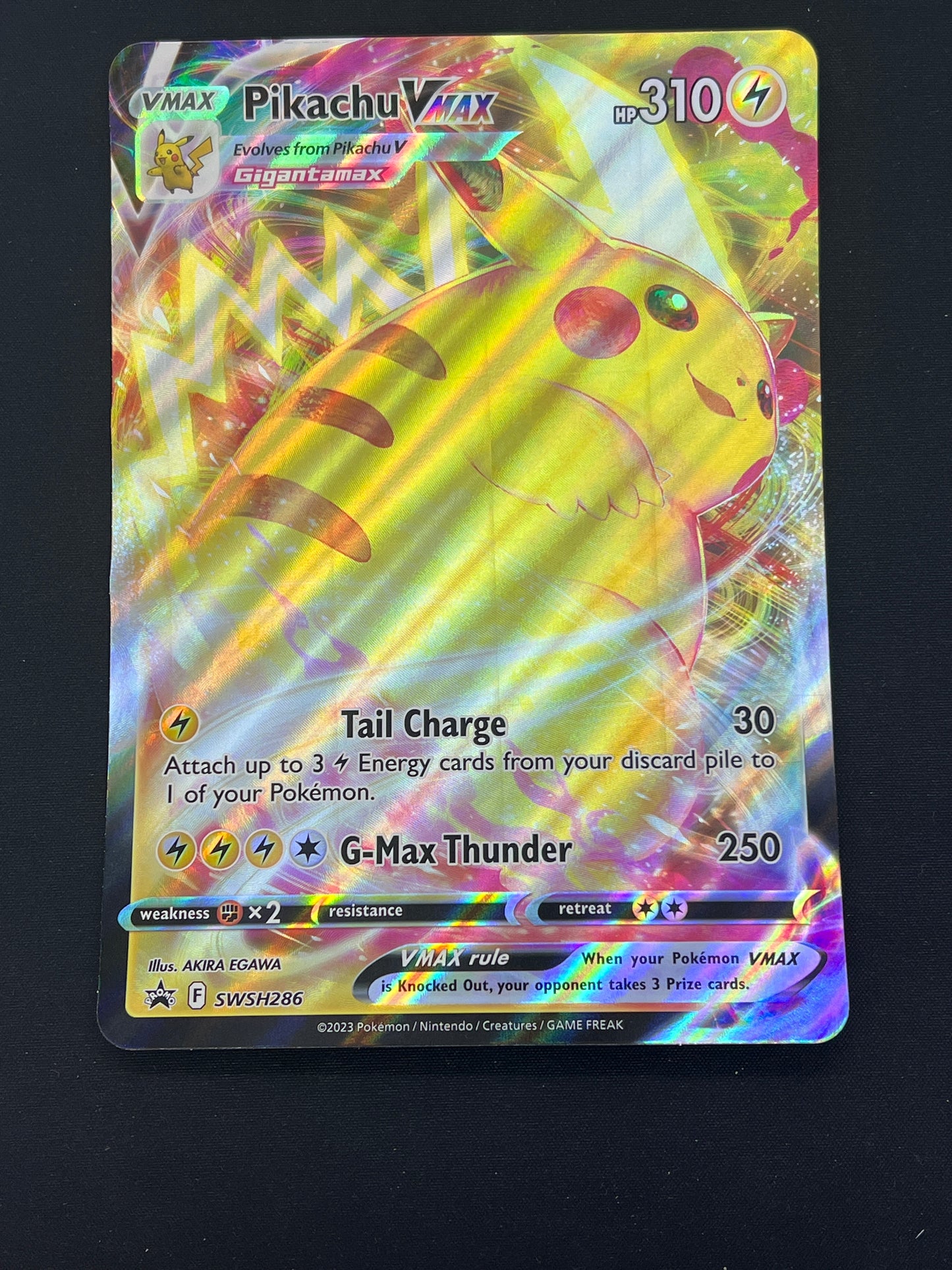 Auction Lot 119: Pokemon Cards Pikachu VMAX Jumbo Card Condition Vary