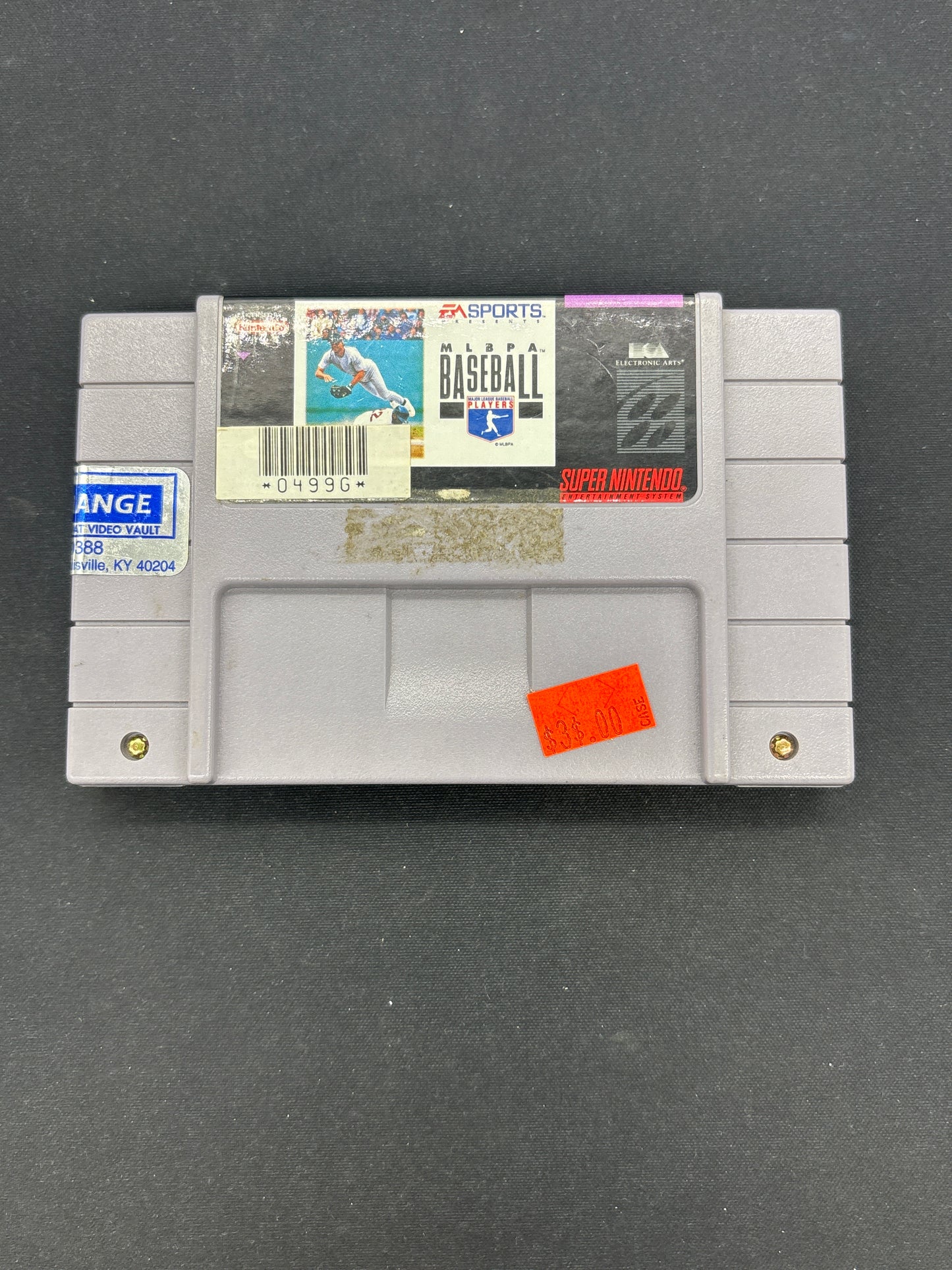 Auction Lot 152: SNES Video Game MLBPA Baseball