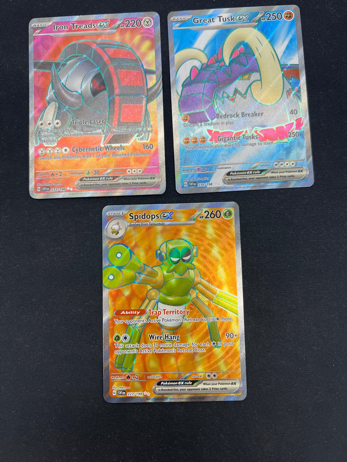 Auction Lot 330: Pokemon Cards SV Era Full Art EX Lot Conditions Vary