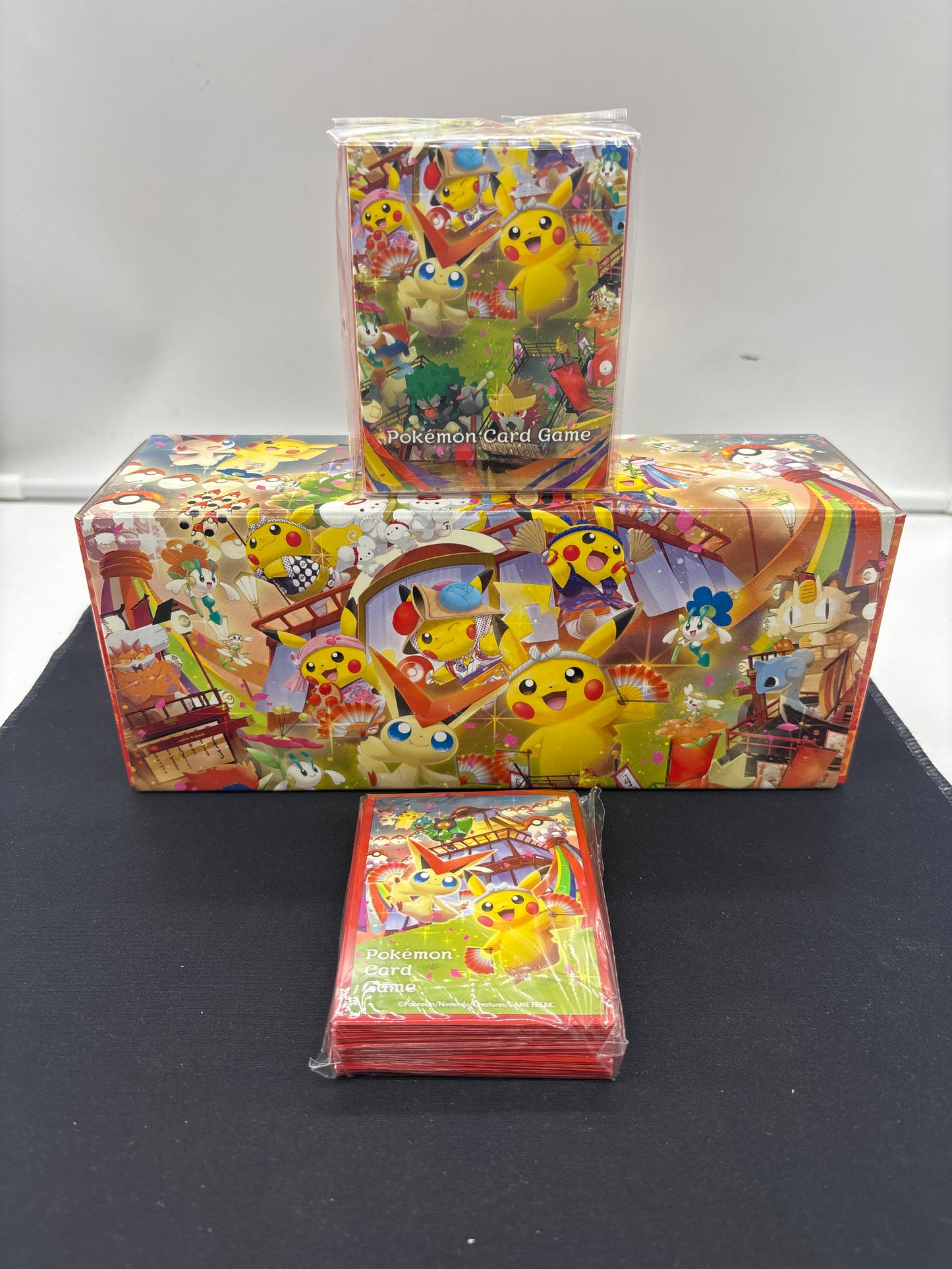 Auction Lot 4: Pokemon Tohoku Box (EMPTY) With Deck Box & Sleeves
