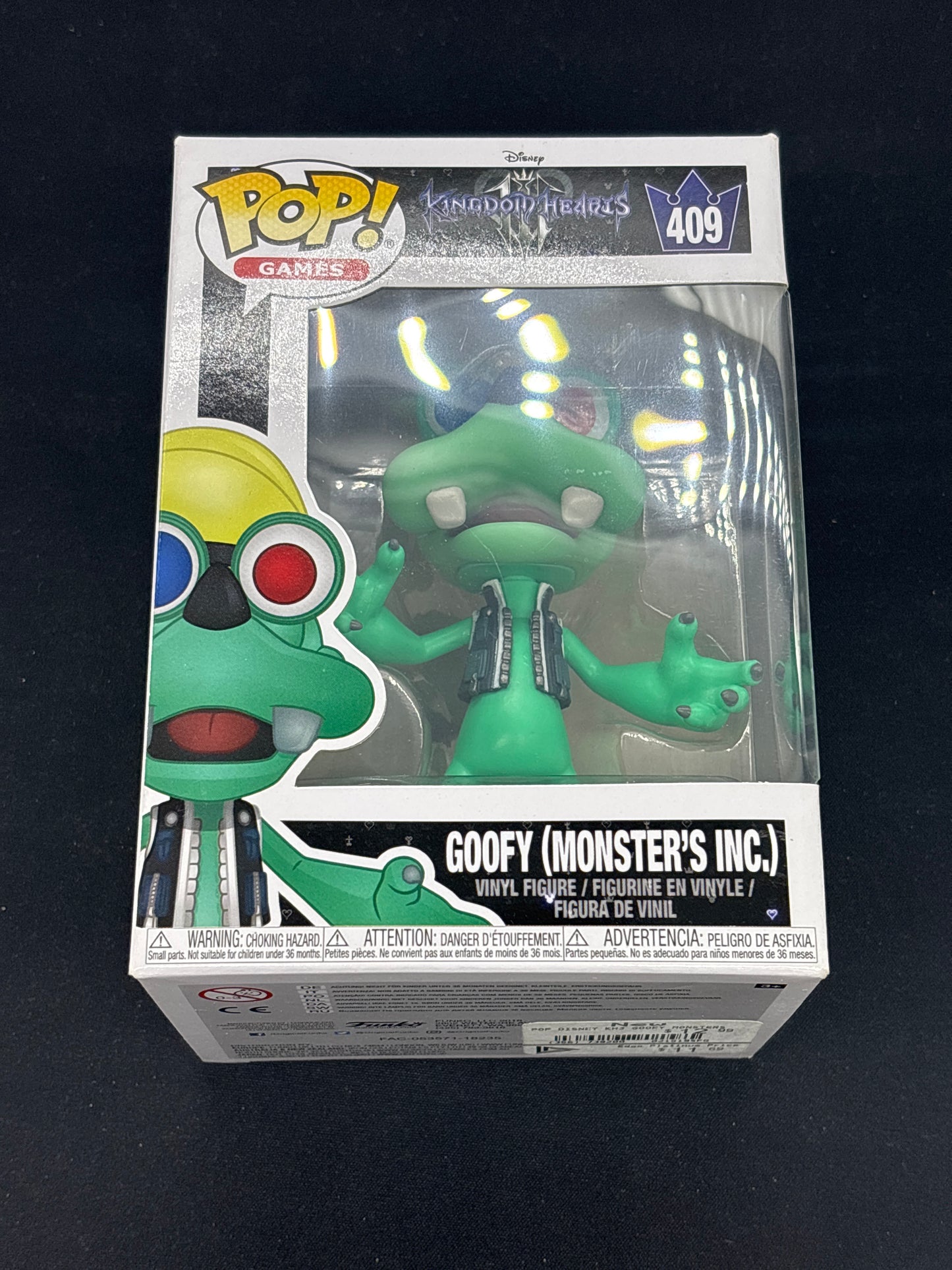 Auction Lot 191: Pop Funko Kingdom Hearts Goofy Monsters Inc 409 Figure