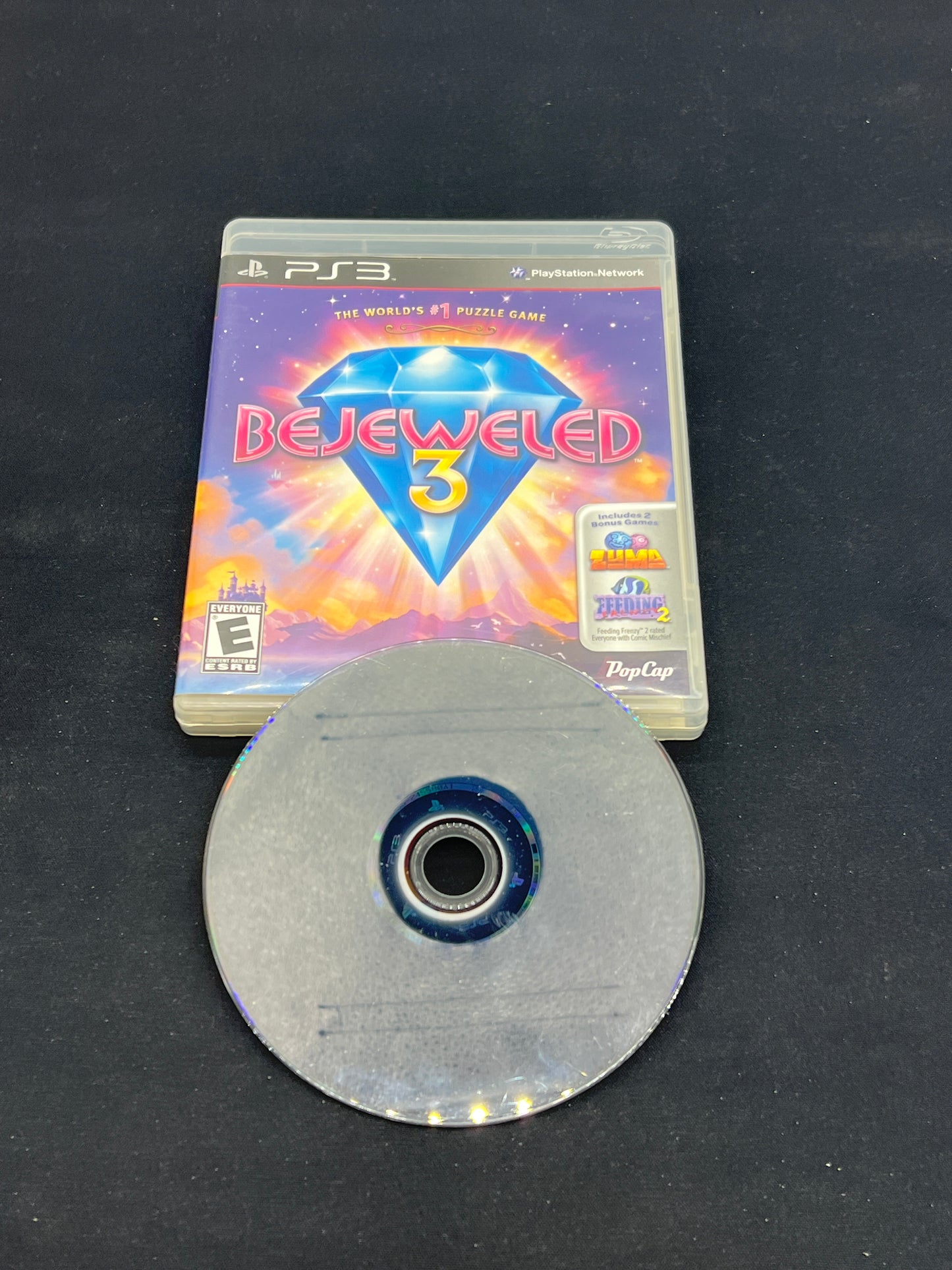 Auction Lot 24: Playstation3 Bejeweled 3 Disc & Case