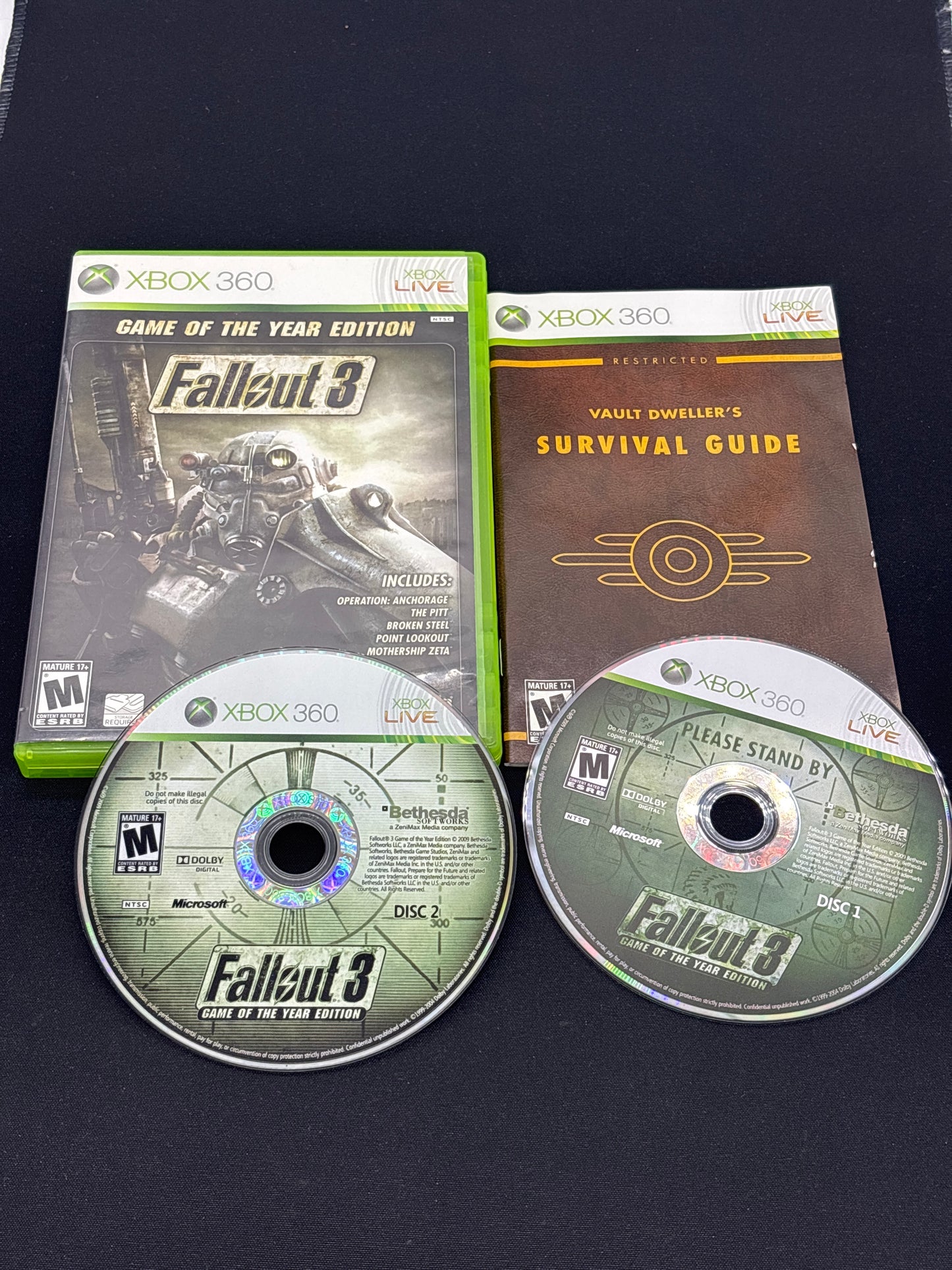 Auction Lot 79: XBOX 360 Video Game Fallout 3 GOTY Edition