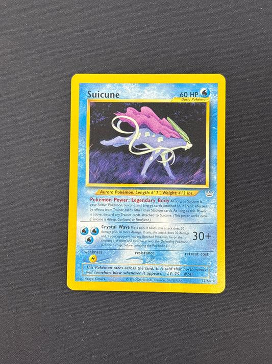 Auction Lot 36: Suicune Pokemon Neo Revelation Card Conditions Vary