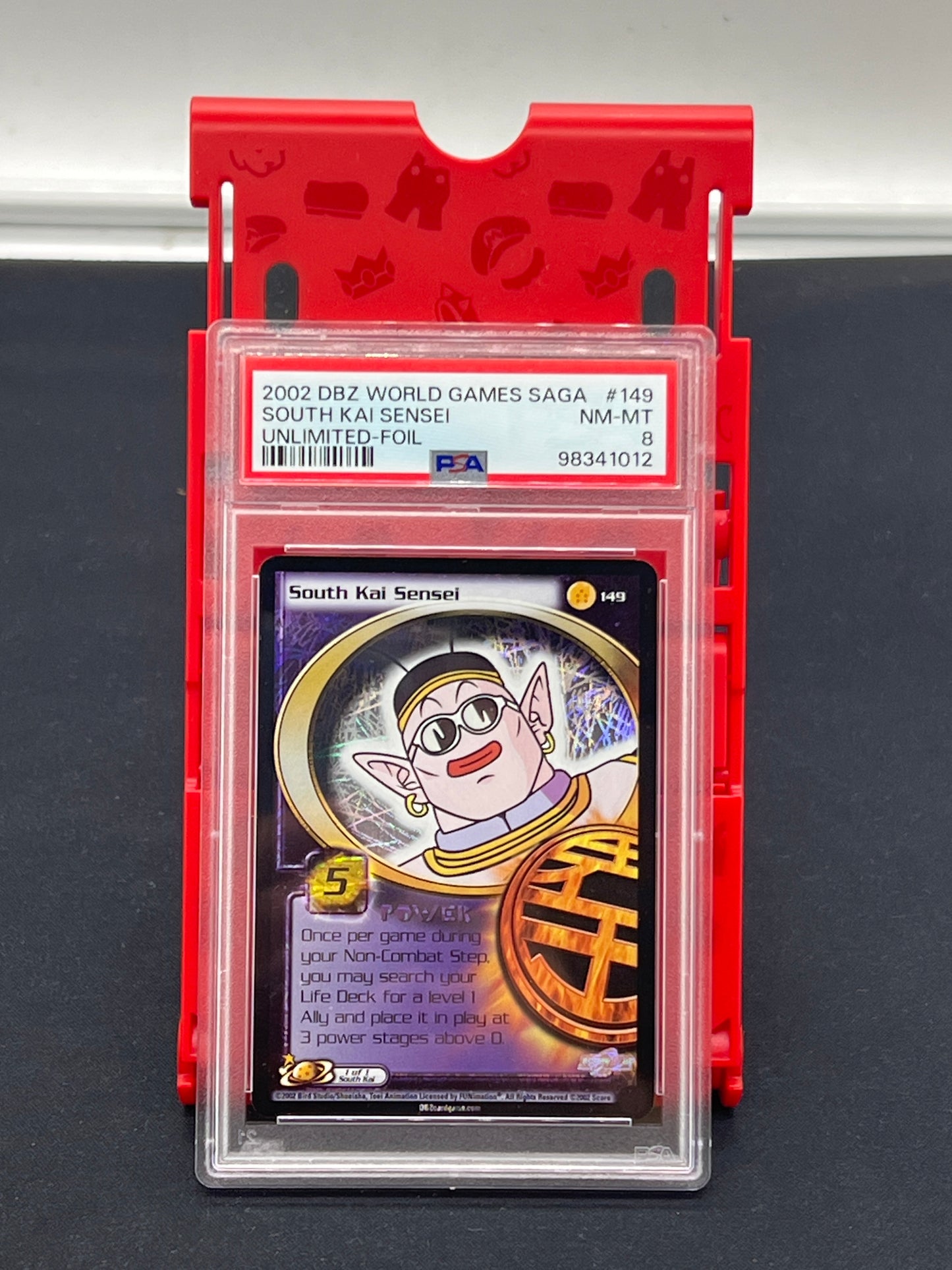 Auction Lot 129: PSA Graded 8 South Kai Sensei Dragon Ball Z TCG