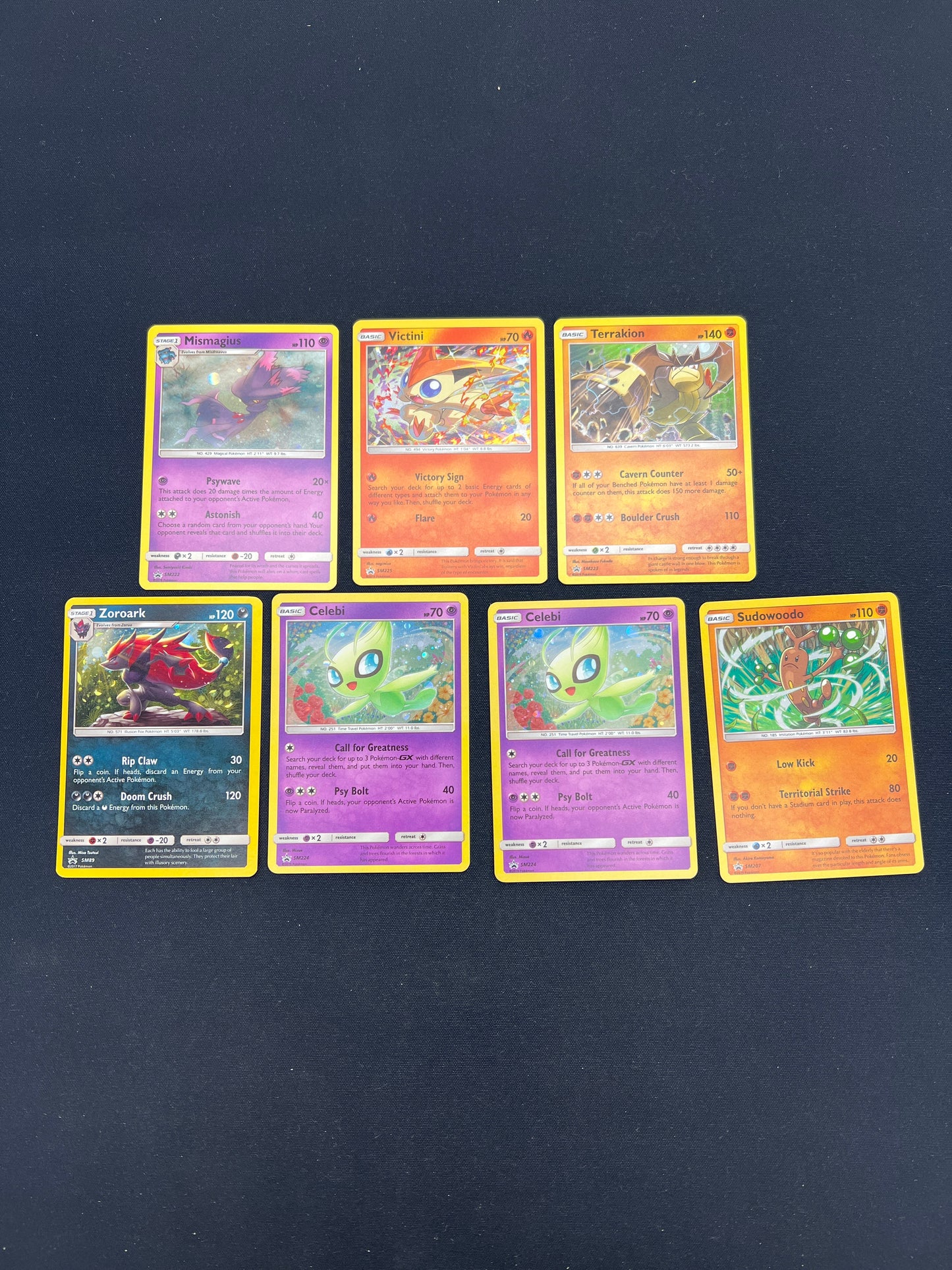 Auction Lot 216: Pokemon Cards Lot of 7 Assorted Cosmo Holos SWSH Promos Conditions Vary