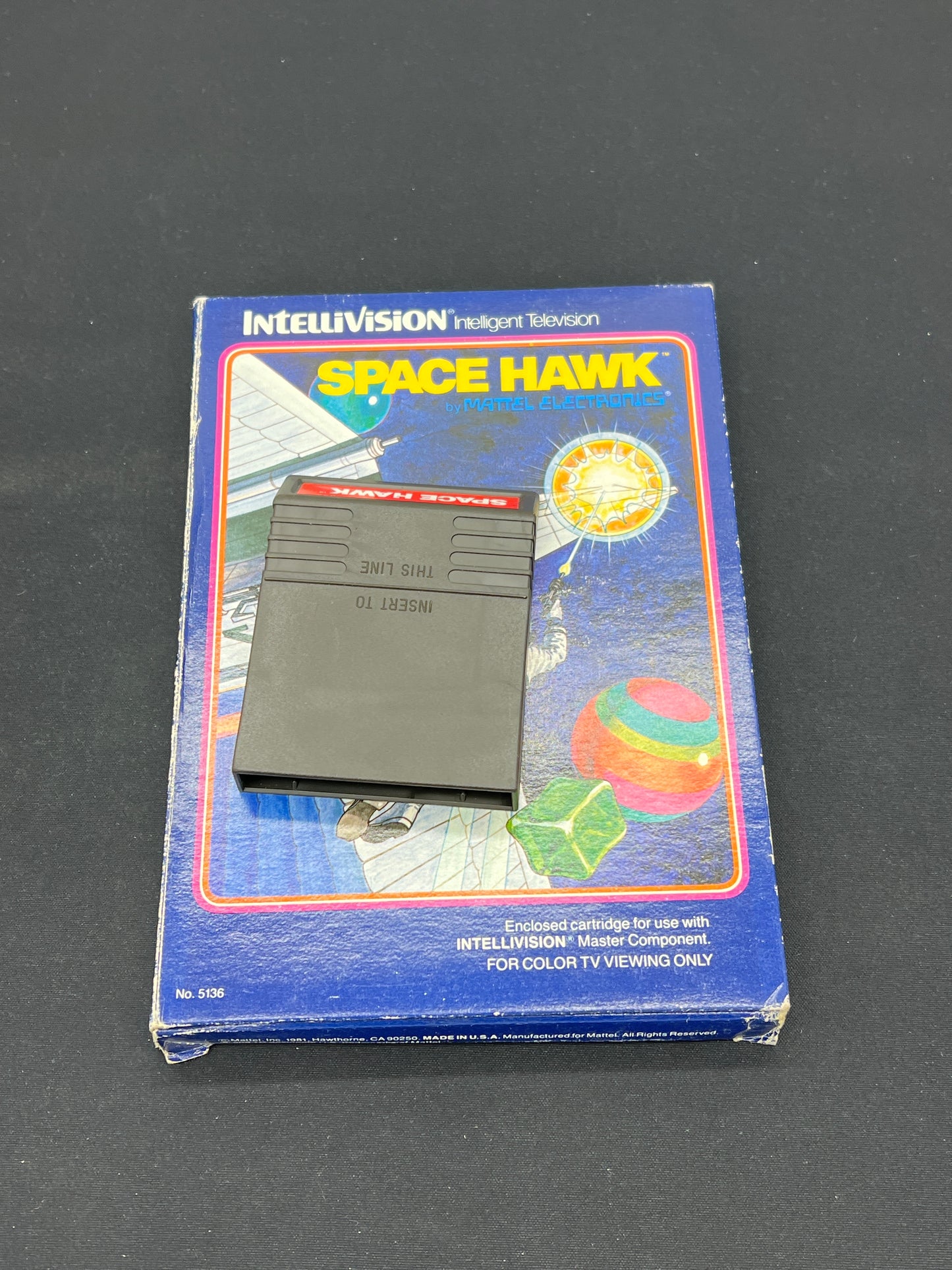 Auction Lot 183: Intellivision Space Hawk Mattel Electronics CIB