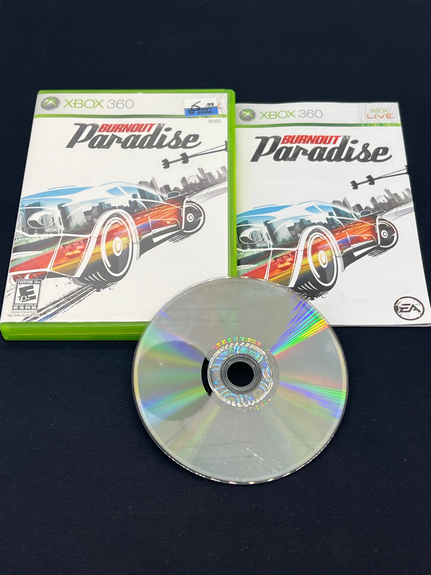 Auction Lot 142: XBOX 360 Video Game Burnout Paradise CIB