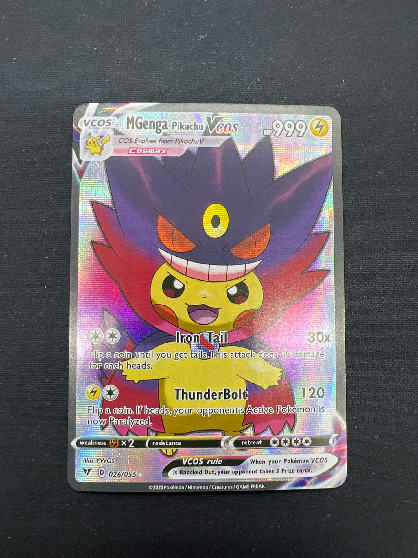 Auction Lot 152: Pokemon Card CUSTOM MGengar Conditions Vary