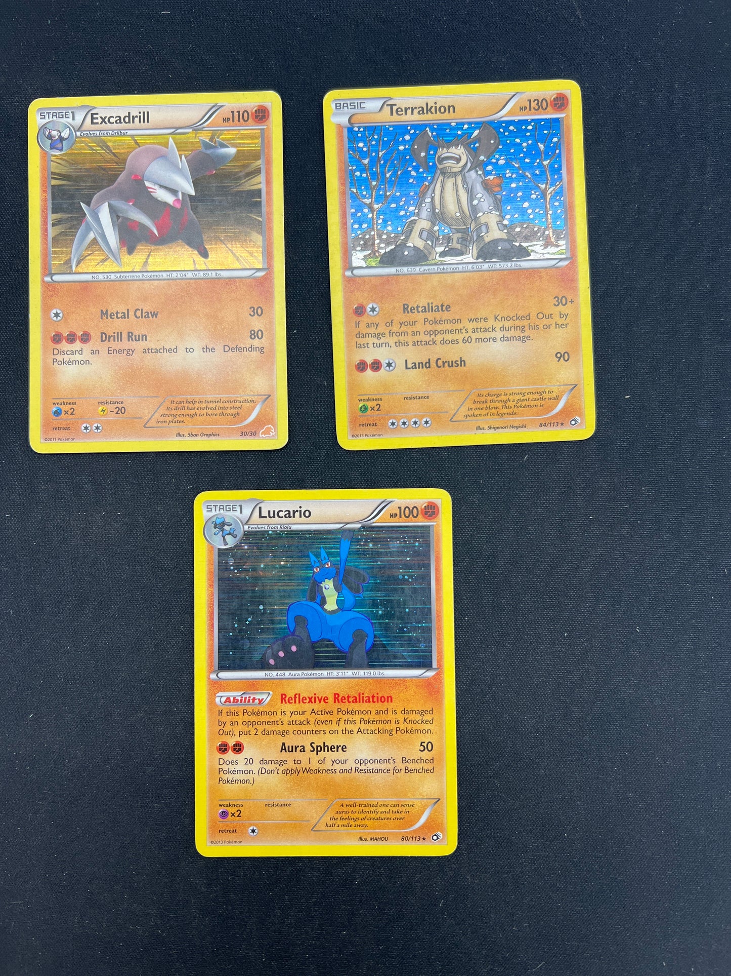 Auction Lot 485: Pokemon Cards Mid Era Fighting Type Holo Card Lot Conditions Vary