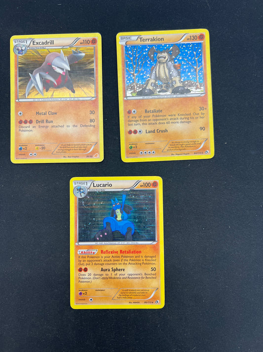Auction Lot 485: Pokemon Cards Mid Era Fighting Type Holo Card Lot Conditions Vary