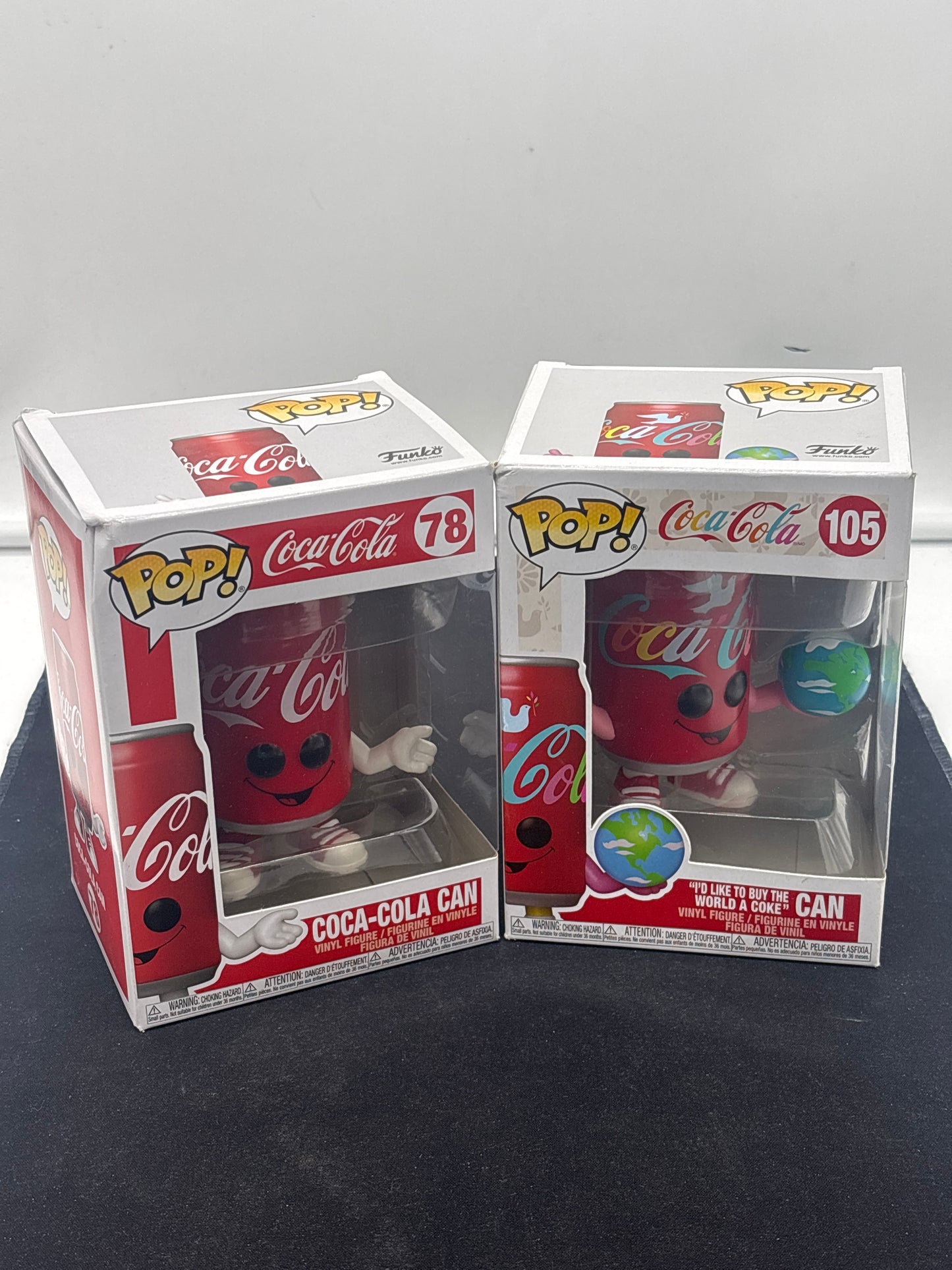 Auction Lot 48: POP Funko Coca Cola Cans 78 105 Figures