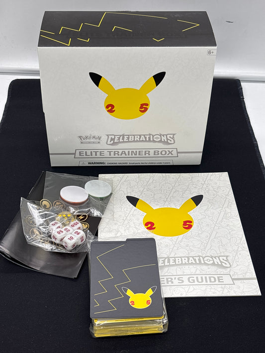 Auction Lot 291: Pokemon Celebration Elite Trainer Box & Accessories