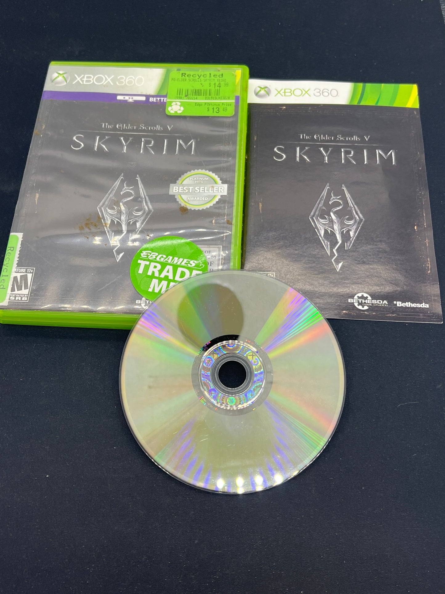 Auction Lot 128: XBOX 360 Video Game Skyrim CIB