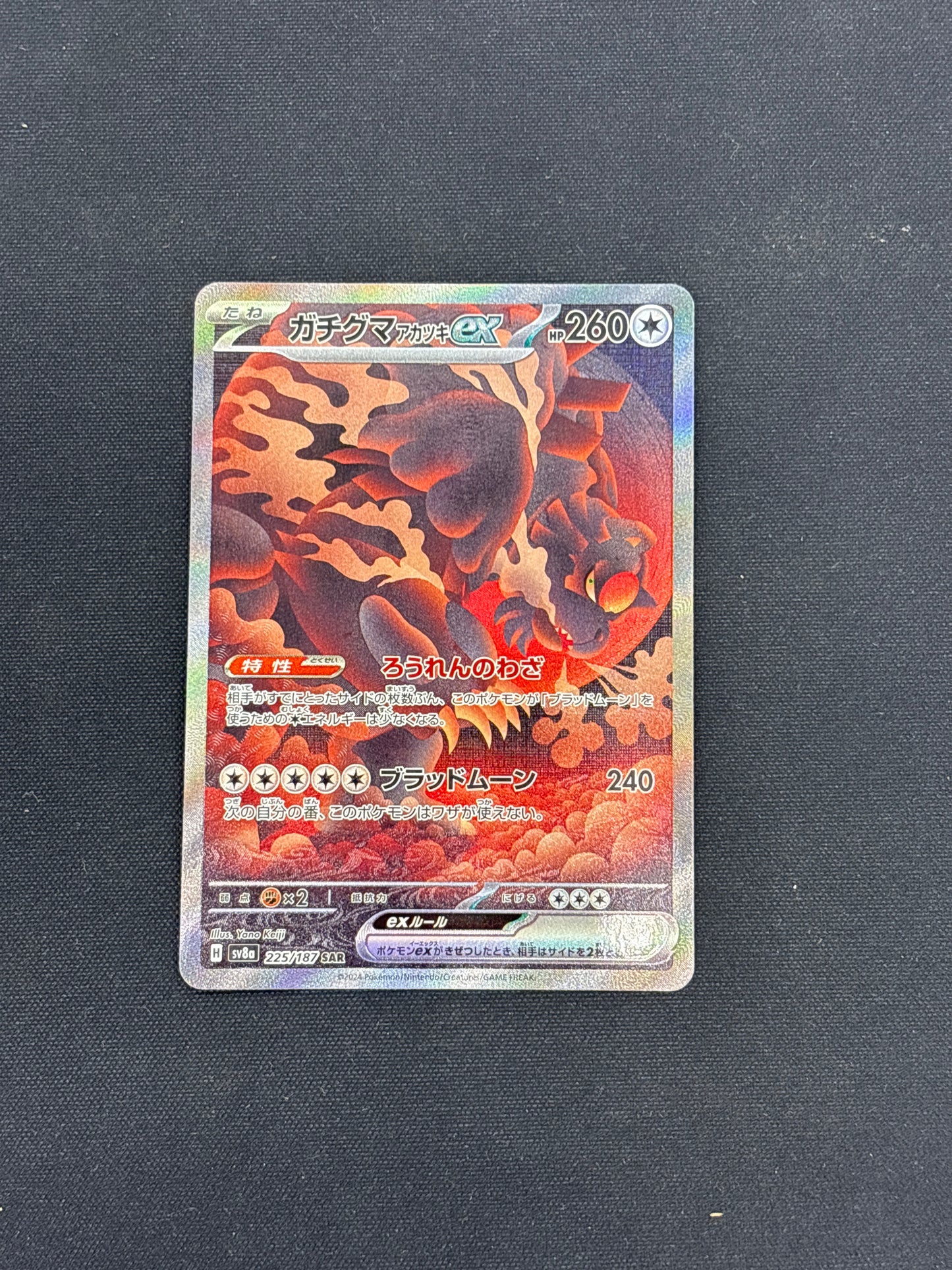 Auction Lot 248: Blood Moon Ursaluna SAR Pokemon Terastral Festival Card Conditions Vary
