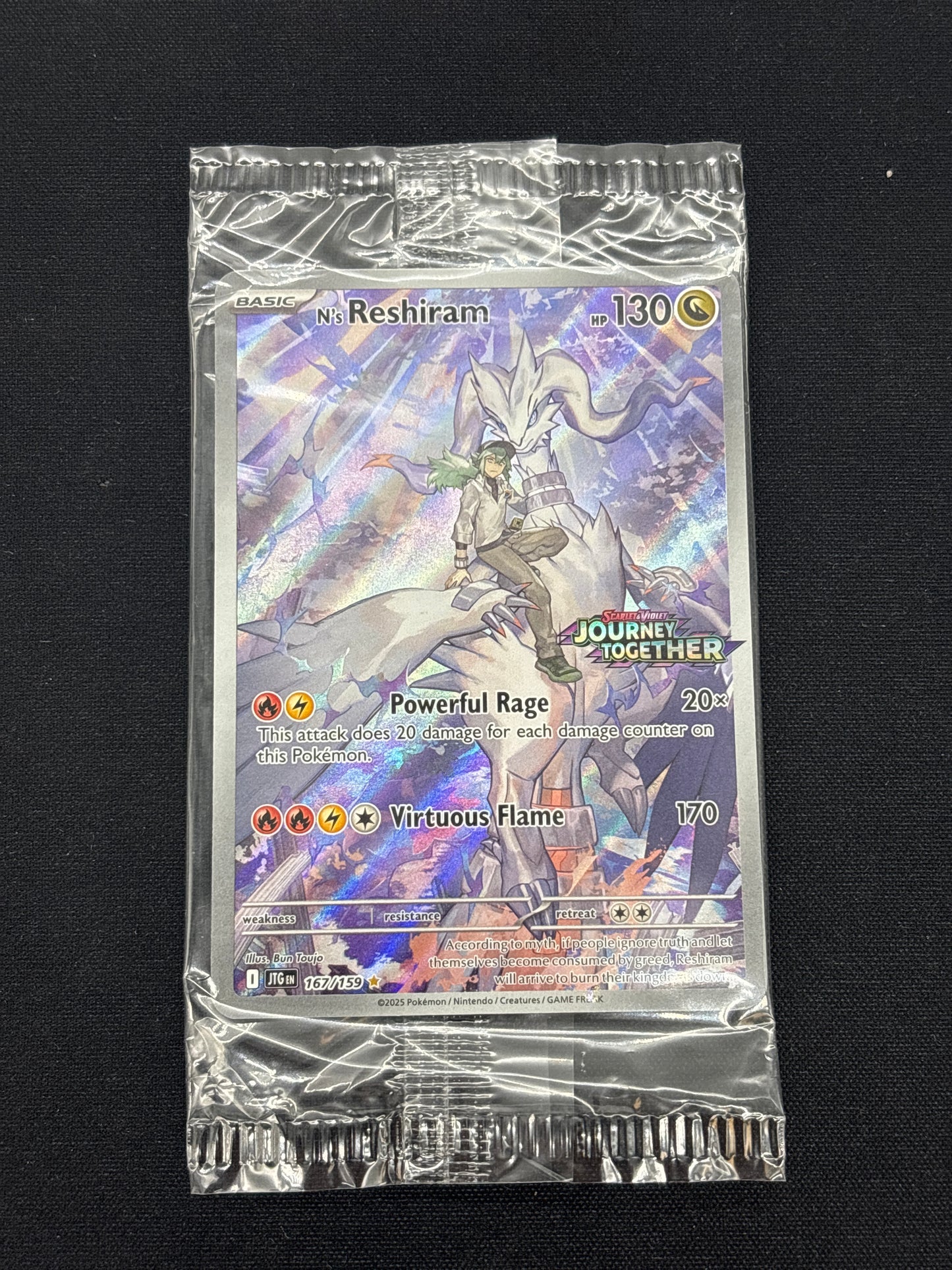 Auction Lot 275: Pokemon Cards N's Reshiram Booster Box Topper Sealed Promo Journey Together Conditions Vary