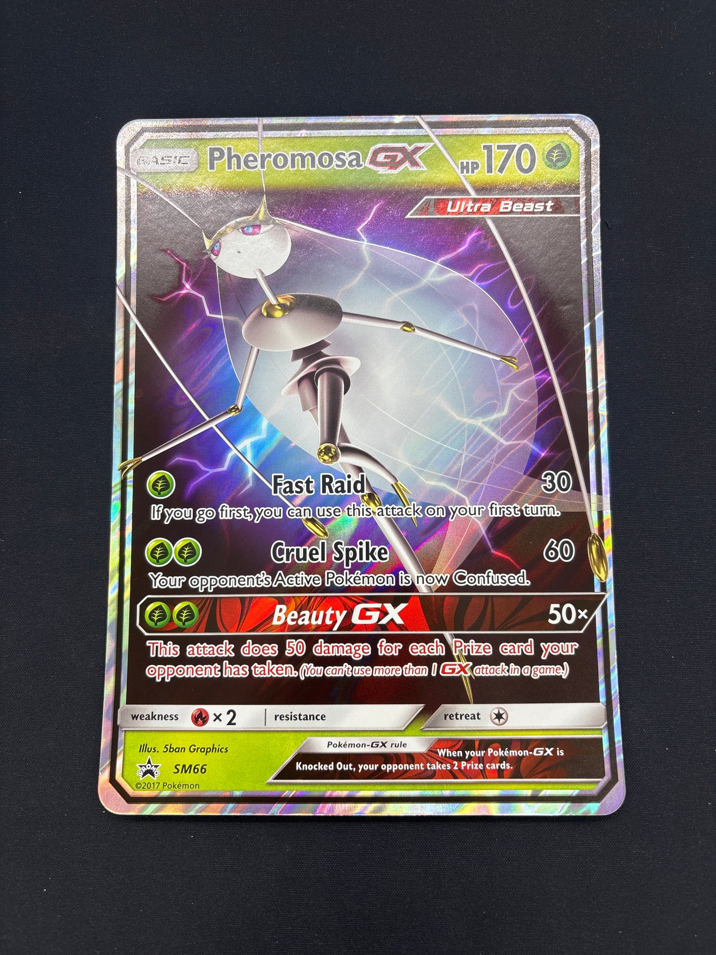 Auction Lot 272: Pokemon Pheramosa GX Jumbo Card Conditions Vary
