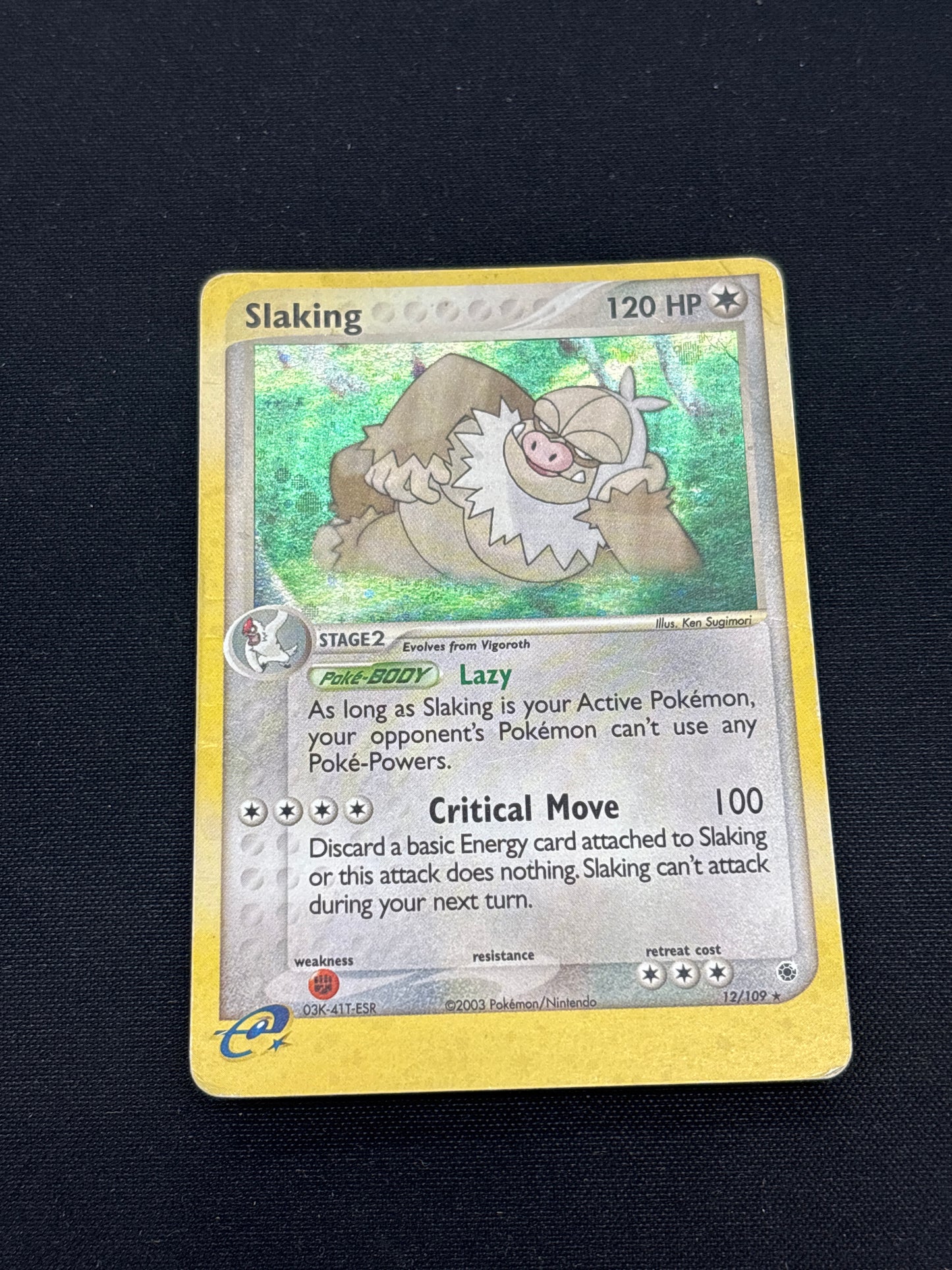 Auction Lot 179: Pokemon Cards Slaking Holo Rare Ruby Sapphire Conditions Vary
