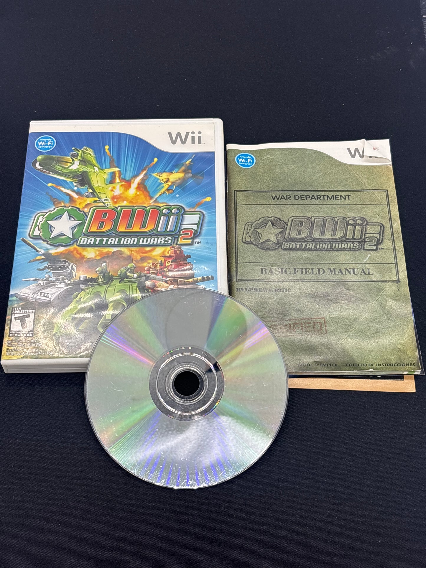 Auction Lot 241: Wii BWII Battalion Wars 2 With Case & Disc